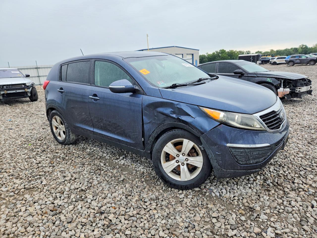 2013 Kia Sportage Lx Blue vin: KNDPB3A21D7354312
