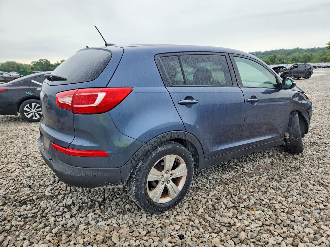 2013 Kia Sportage Lx Blue vin: KNDPB3A21D7354312