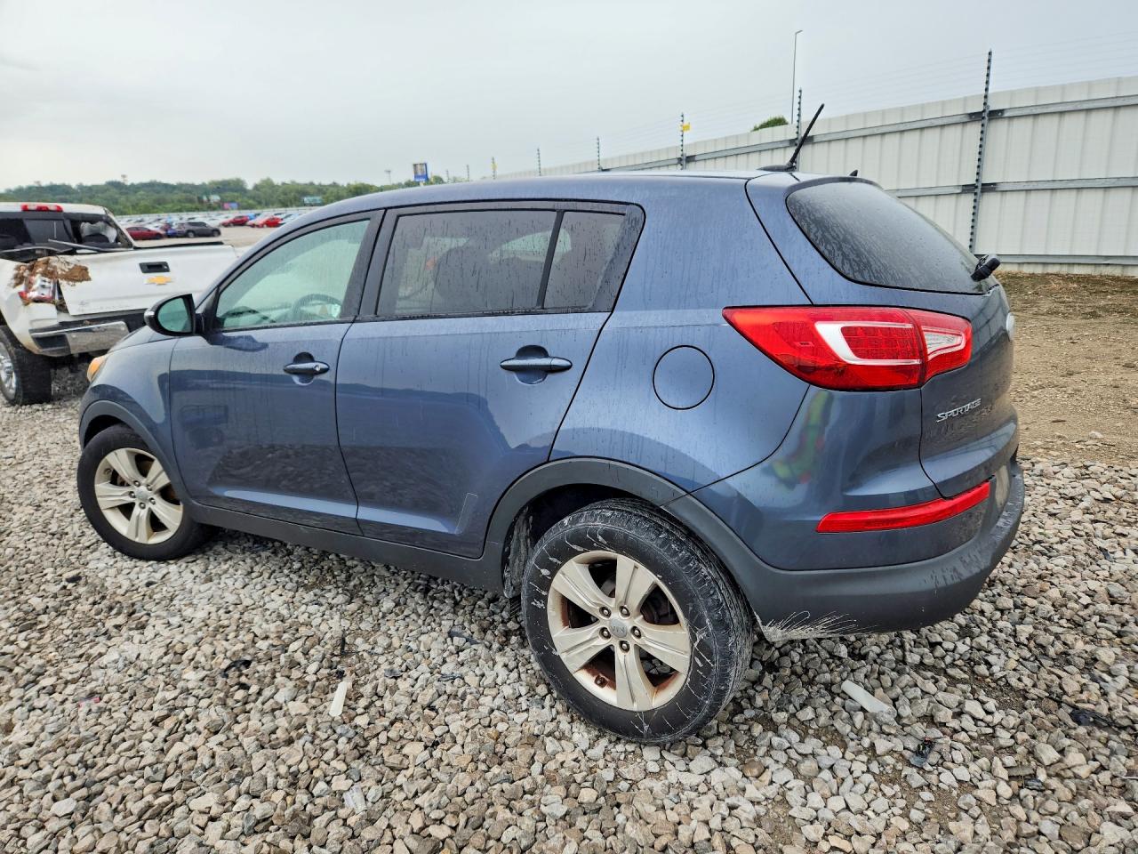 2013 Kia Sportage Lx Blue vin: KNDPB3A21D7354312