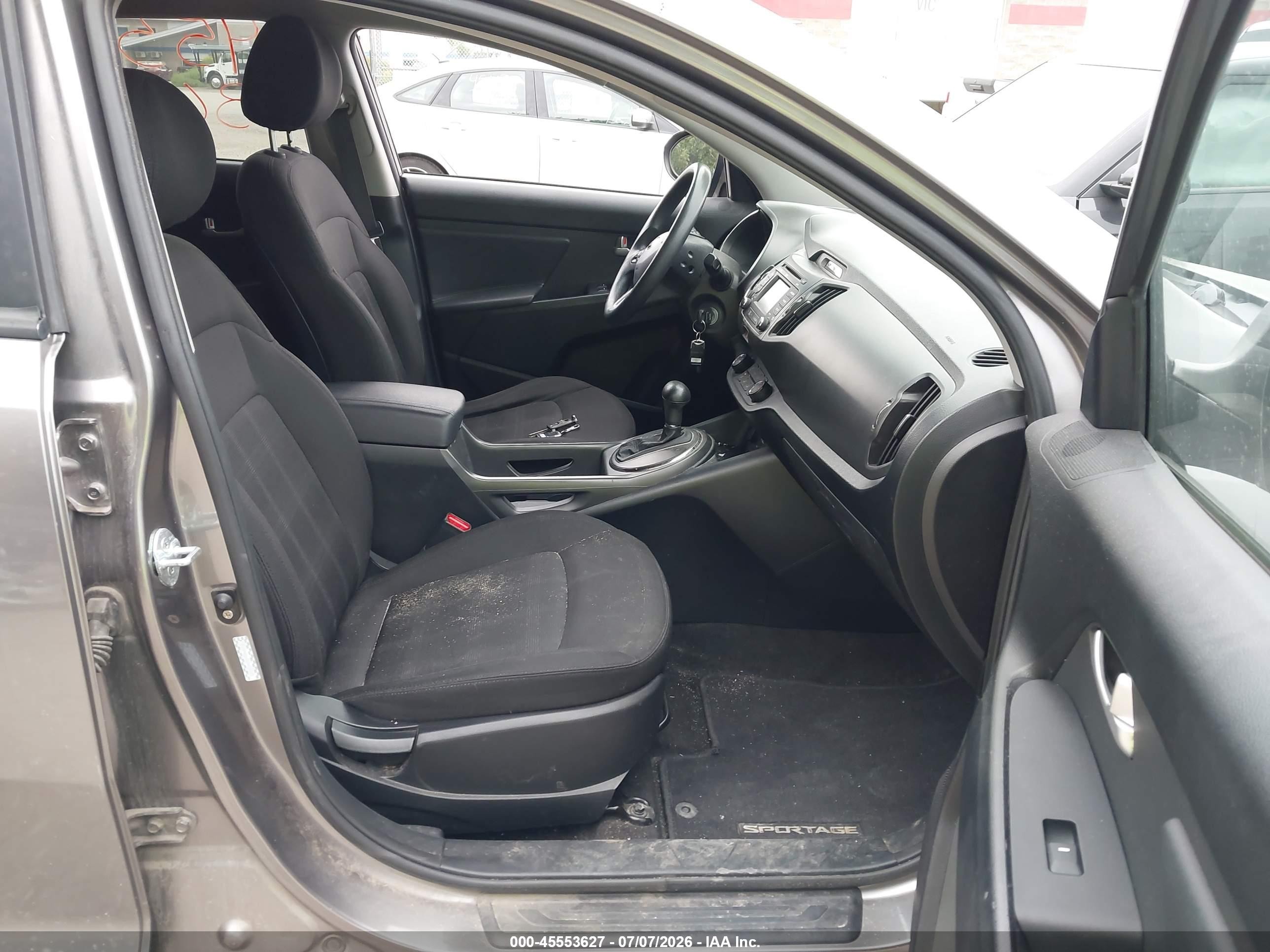 2013 Kia Sportage Lx Gray vin: KNDPB3A21D7358635