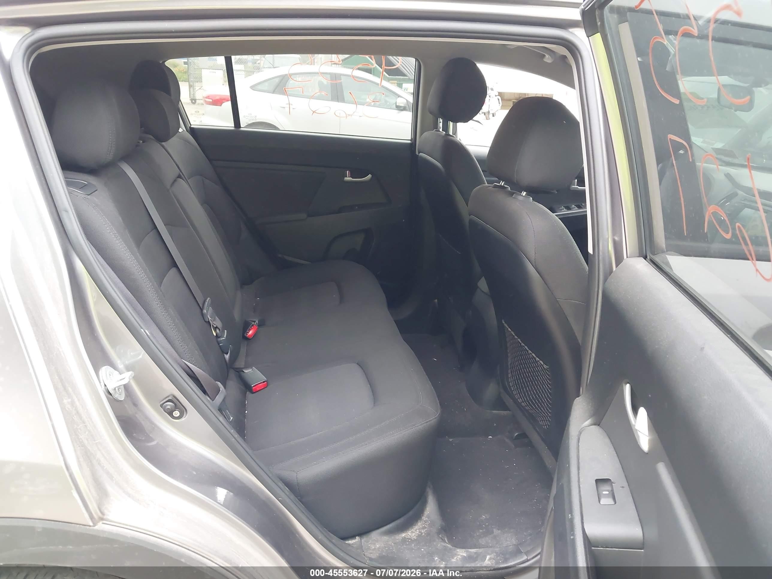 2013 Kia Sportage Lx Gray vin: KNDPB3A21D7358635