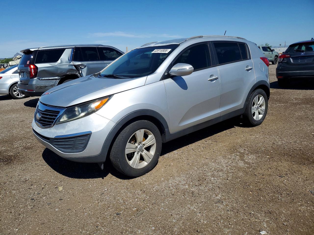 2013 Kia Sportage Base Gray vin: KNDPB3A21D7457858