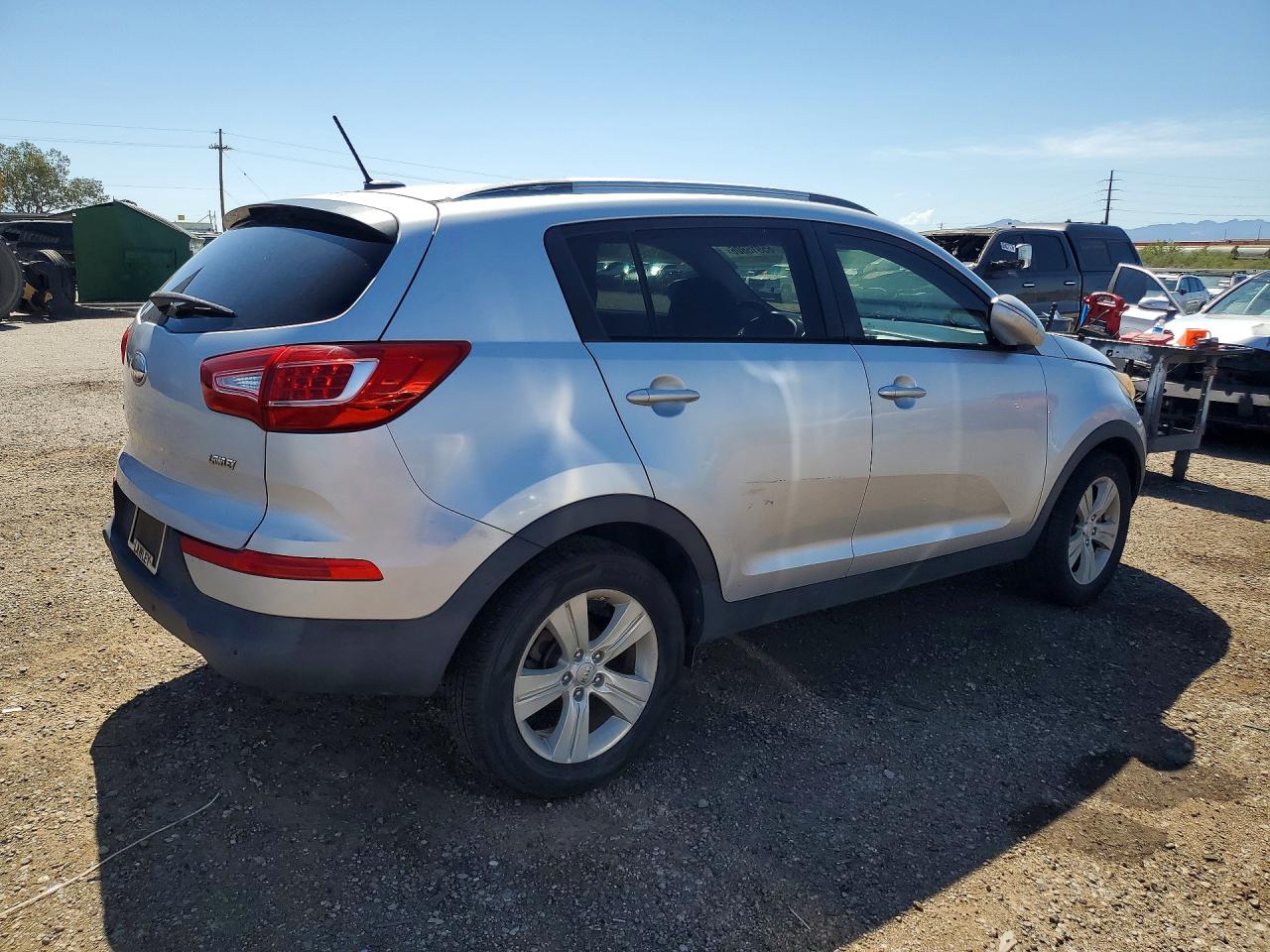 2013 Kia Sportage Base Gray vin: KNDPB3A21D7457858
