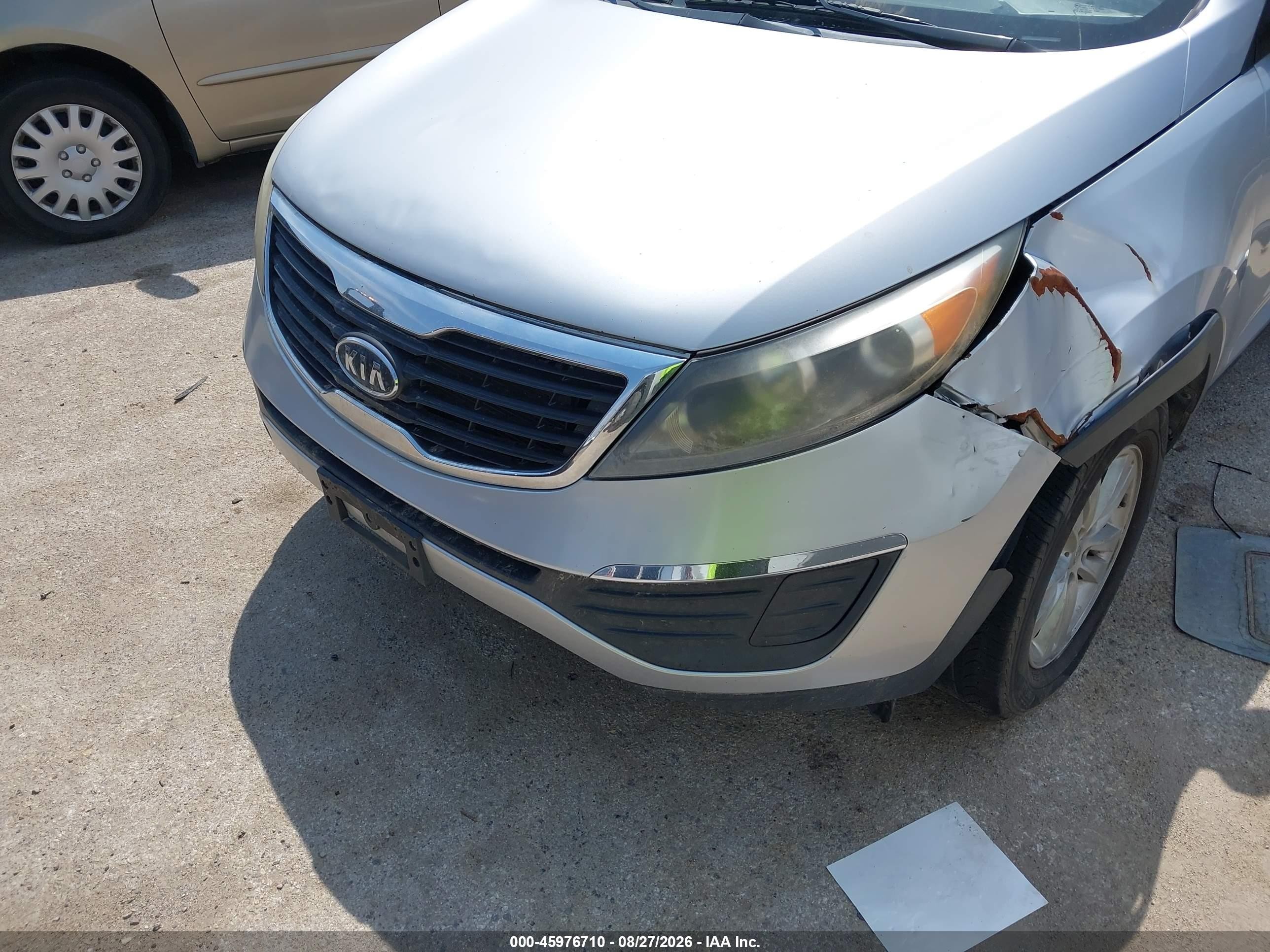 2011 Kia Sportage Lx Silver vin: KNDPB3A22B7074413