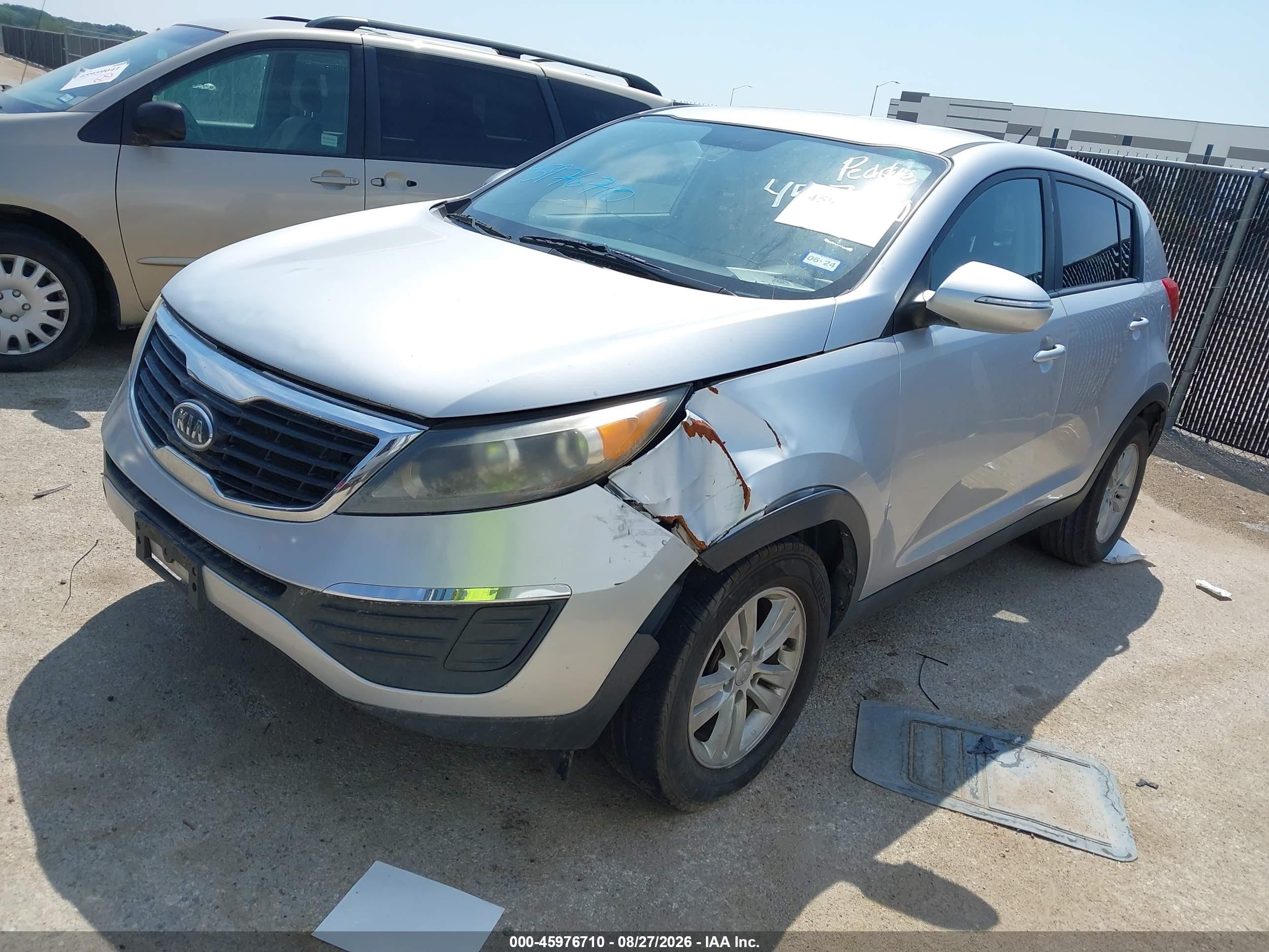 2011 Kia Sportage Lx Silver vin: KNDPB3A22B7074413