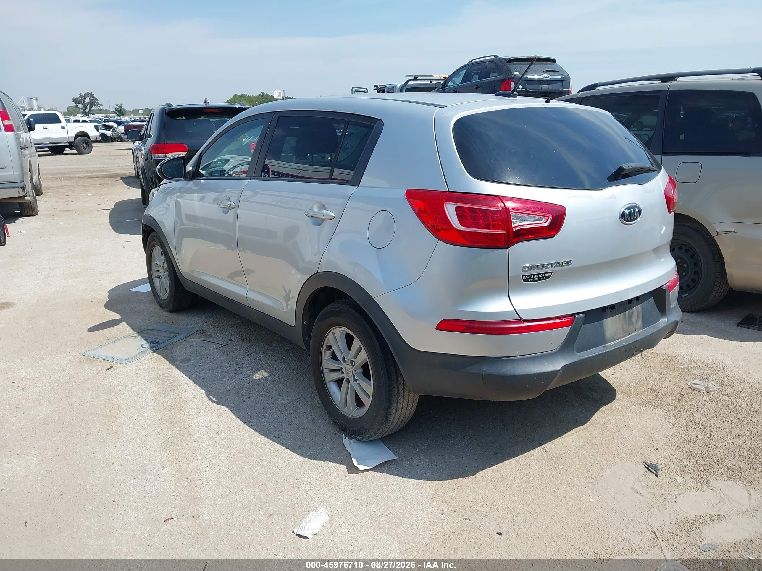 2011 Kia Sportage Lx Silver vin: KNDPB3A22B7074413