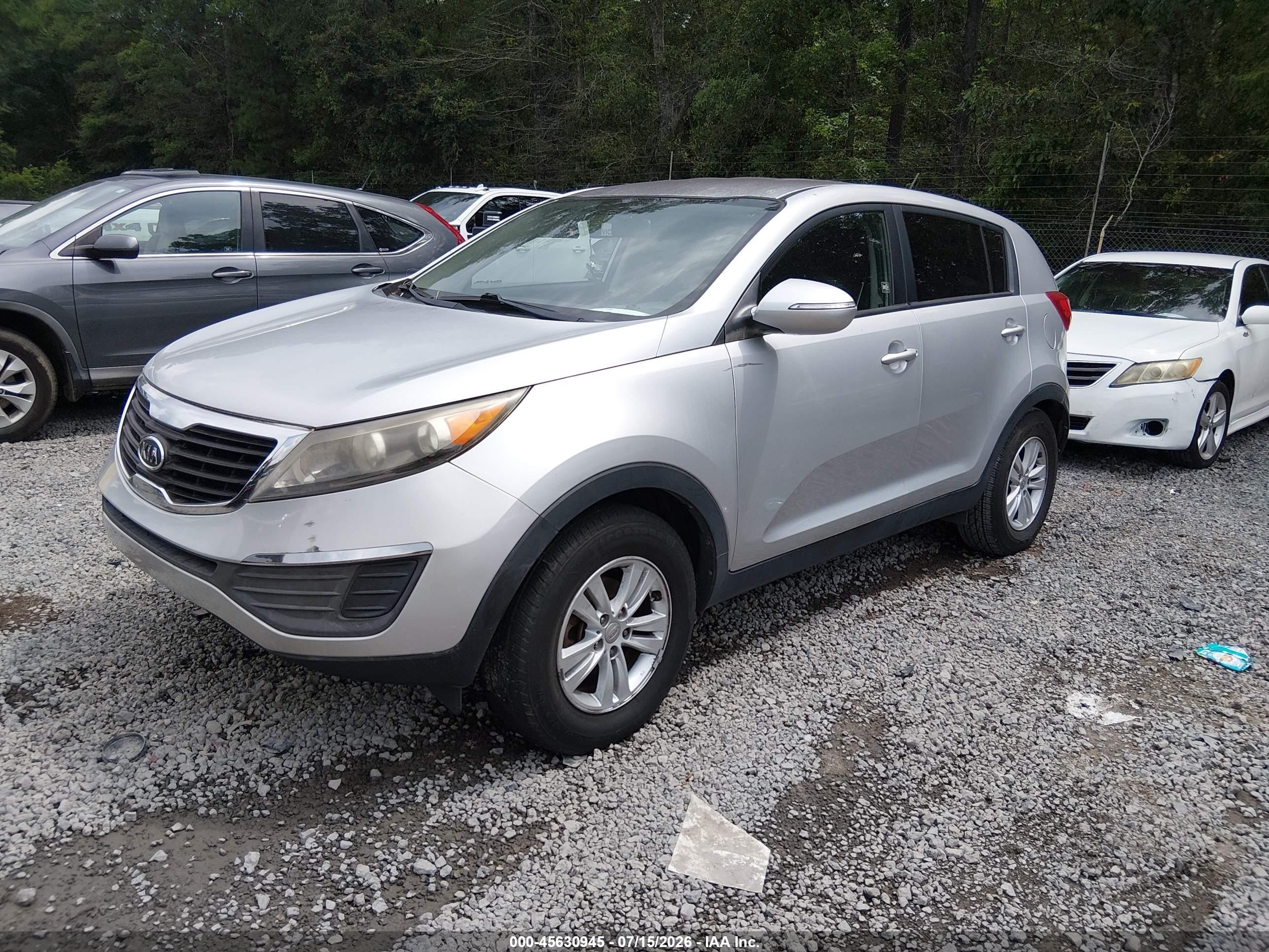 2011 Kia Sportage Lx Silver vin: KNDPB3A22B7089929
