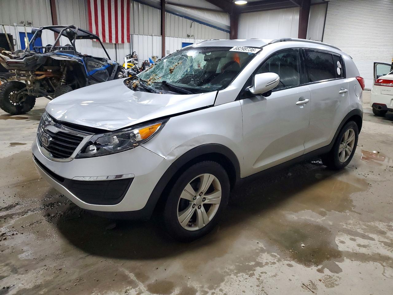 2011 Kia Sportage Lx Silver vin: KNDPB3A22B7171112