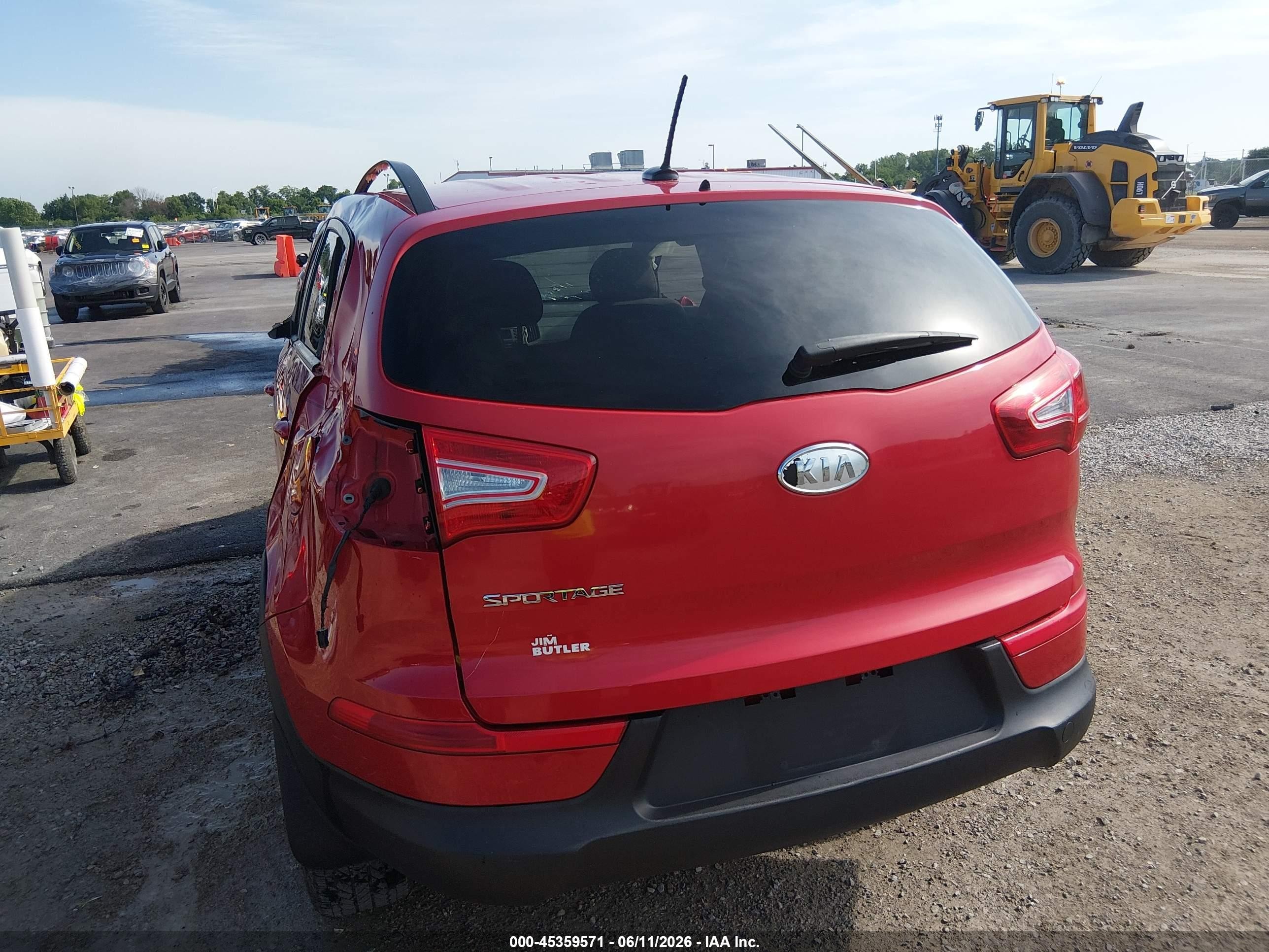 2012 Kia Sportage Lx Красный vin: KNDPB3A22C7224702