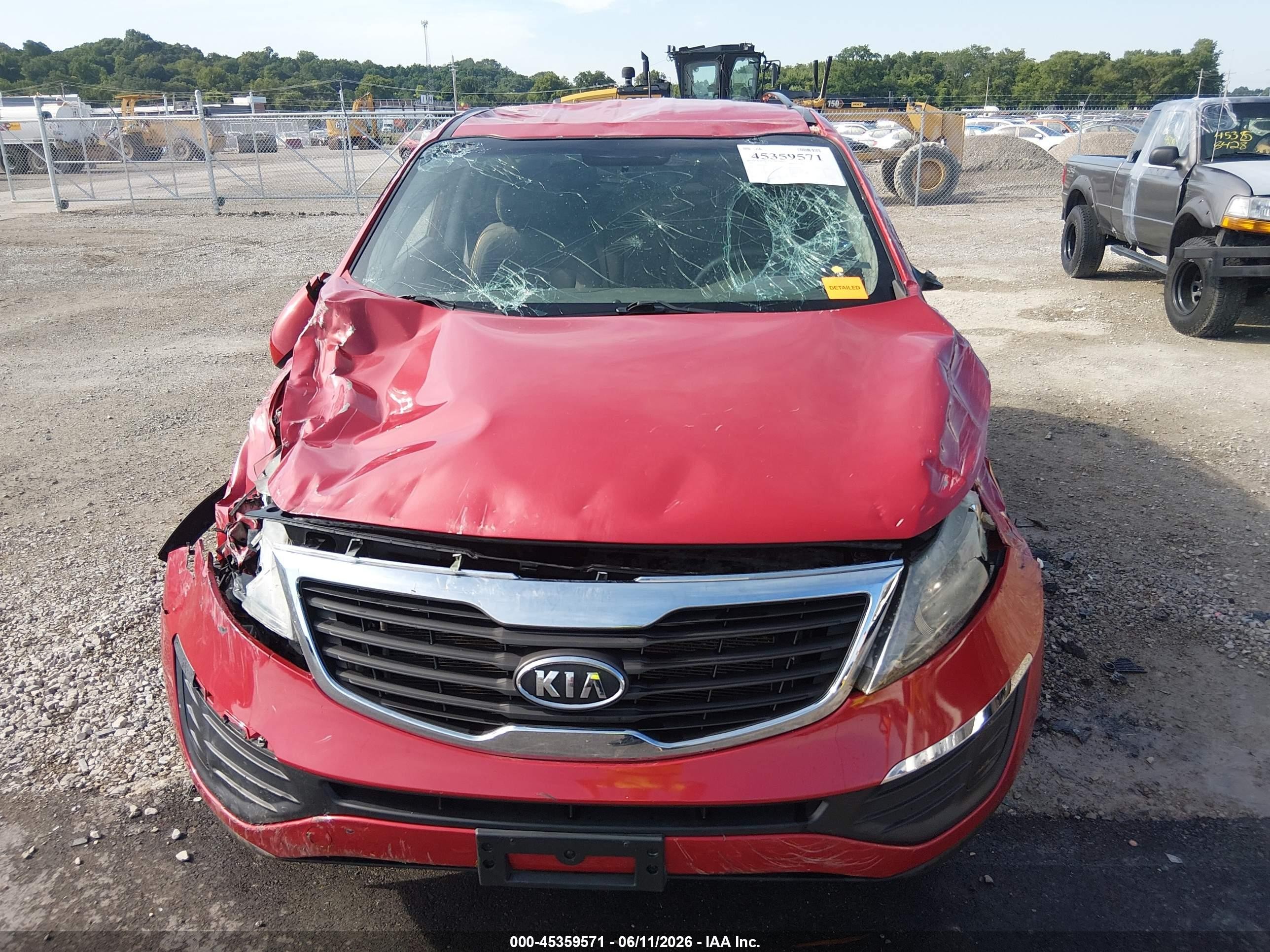 2012 Kia Sportage Lx Красный vin: KNDPB3A22C7224702