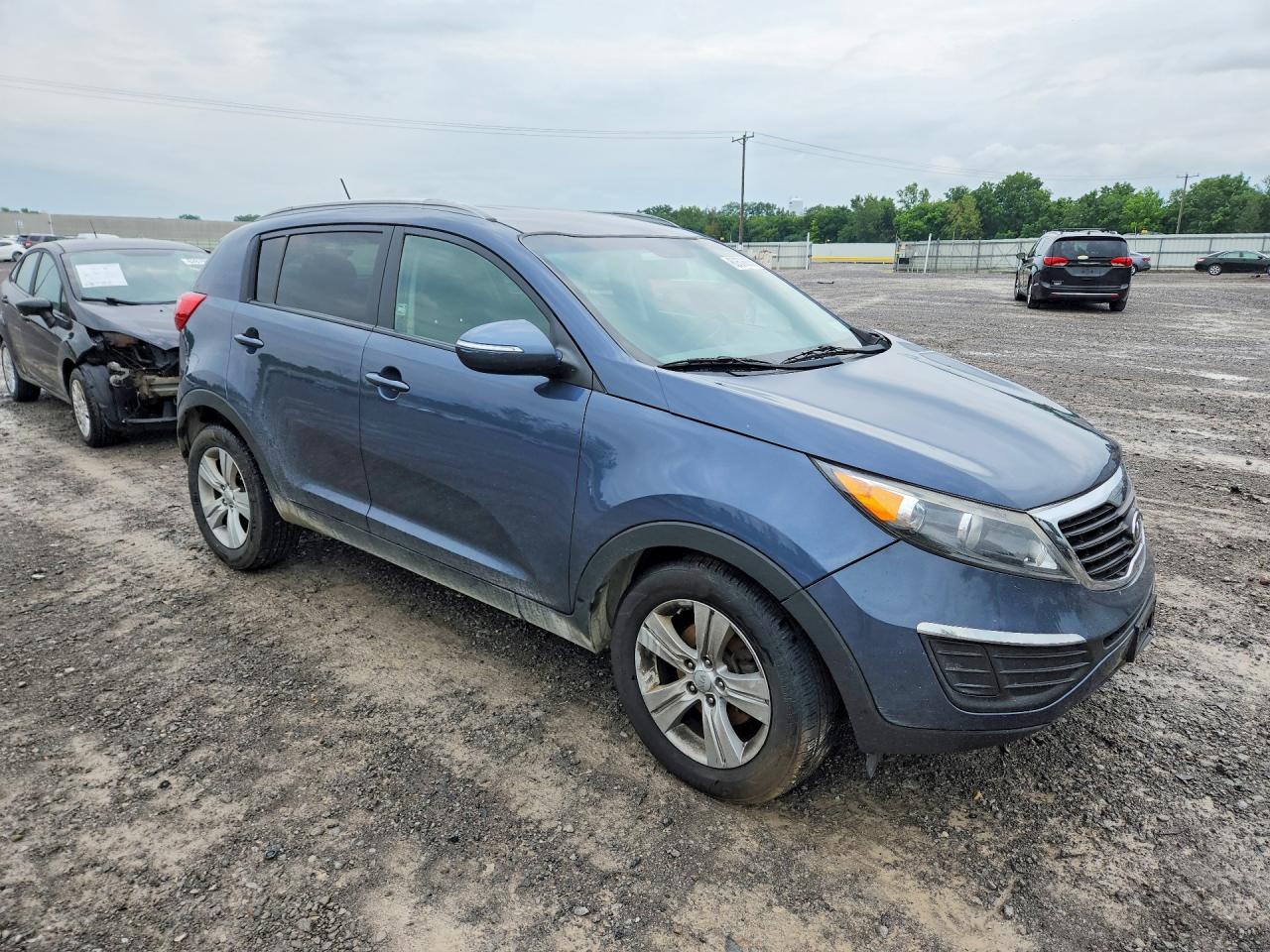 2012 Kia Sportage Lx Blue vin: KNDPB3A22C7236039