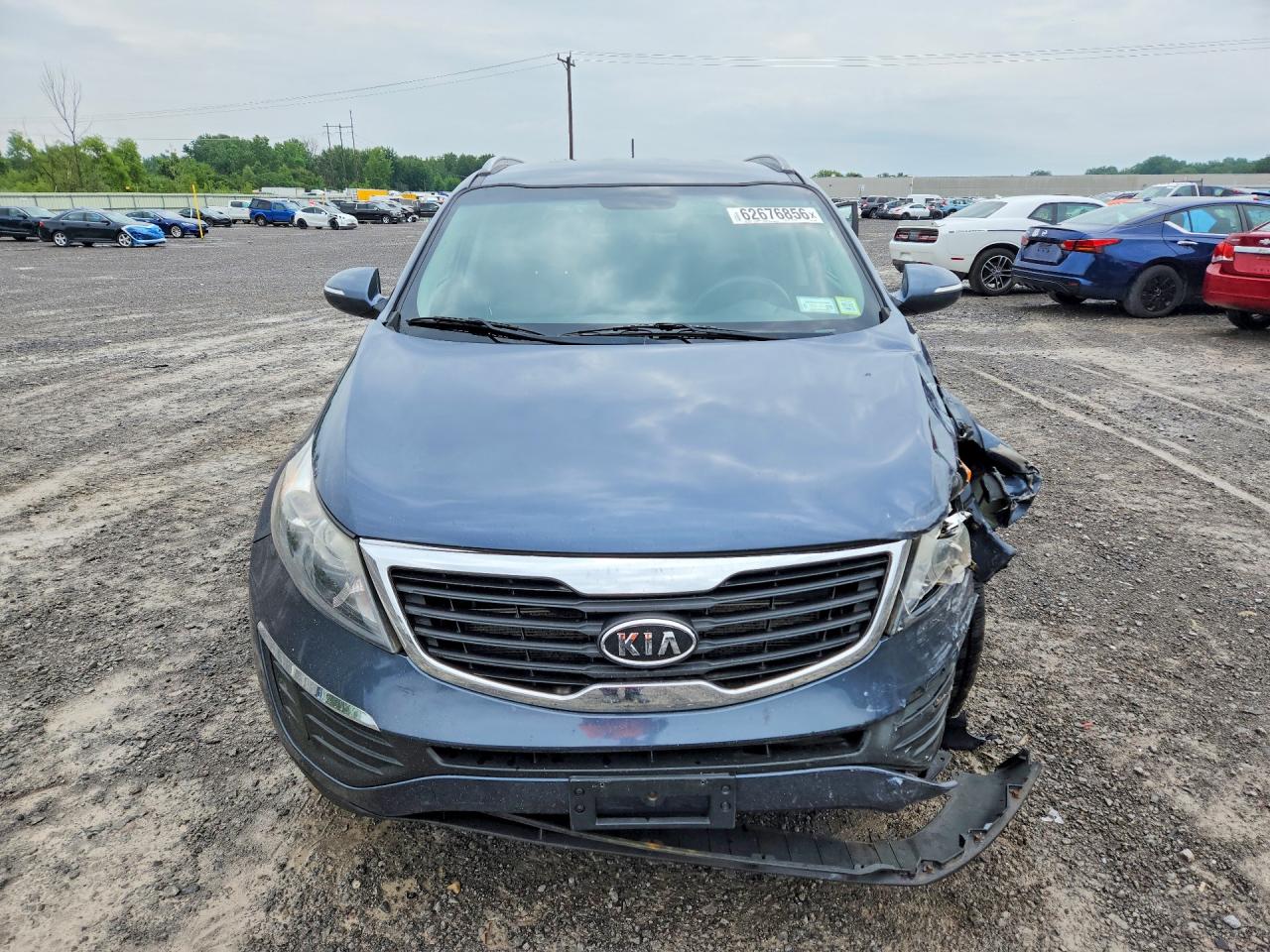 2012 Kia Sportage Lx Blue vin: KNDPB3A22C7236039