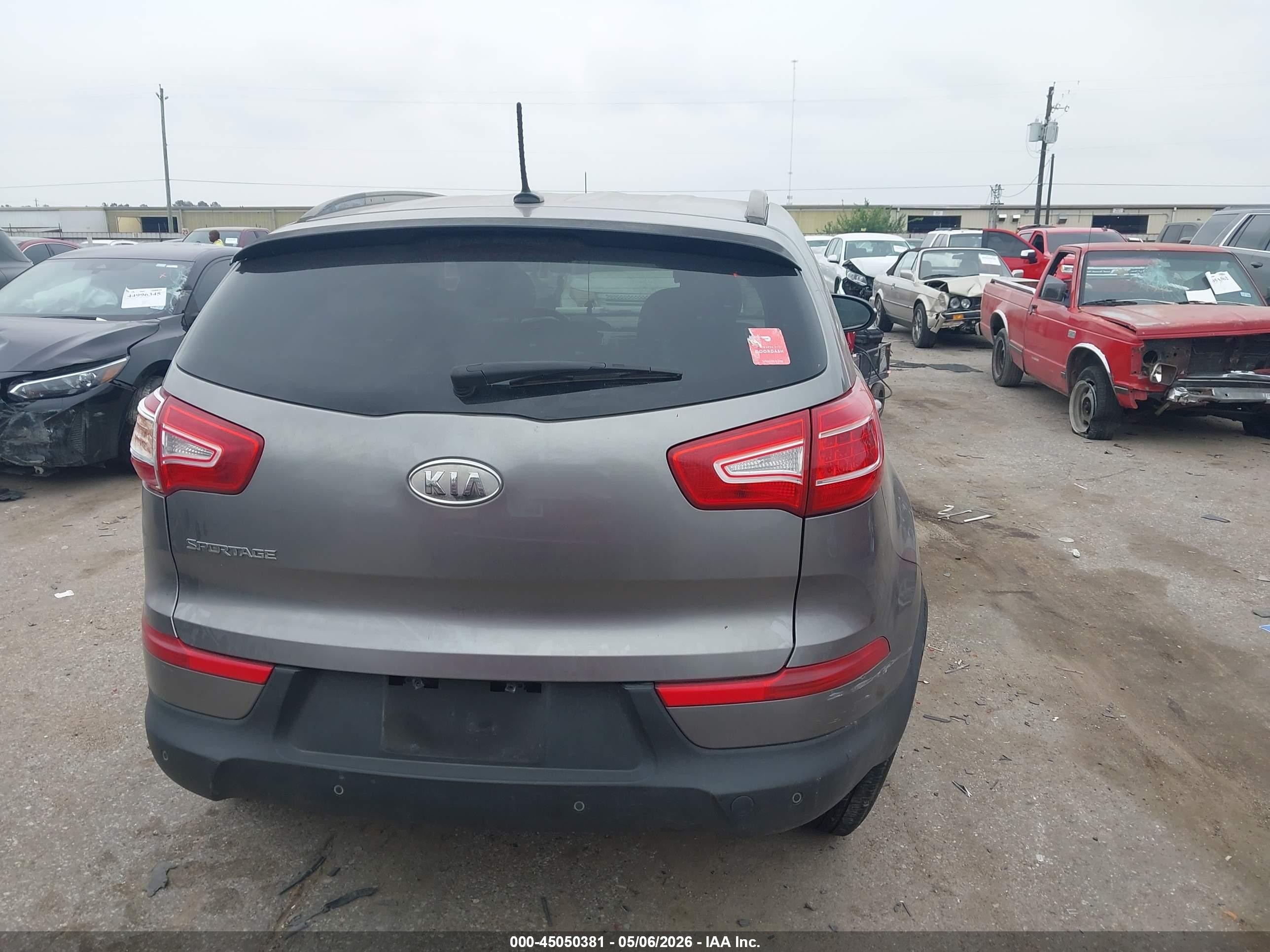 2012 Kia Sportage Lx Gray vin: KNDPB3A22C7259529