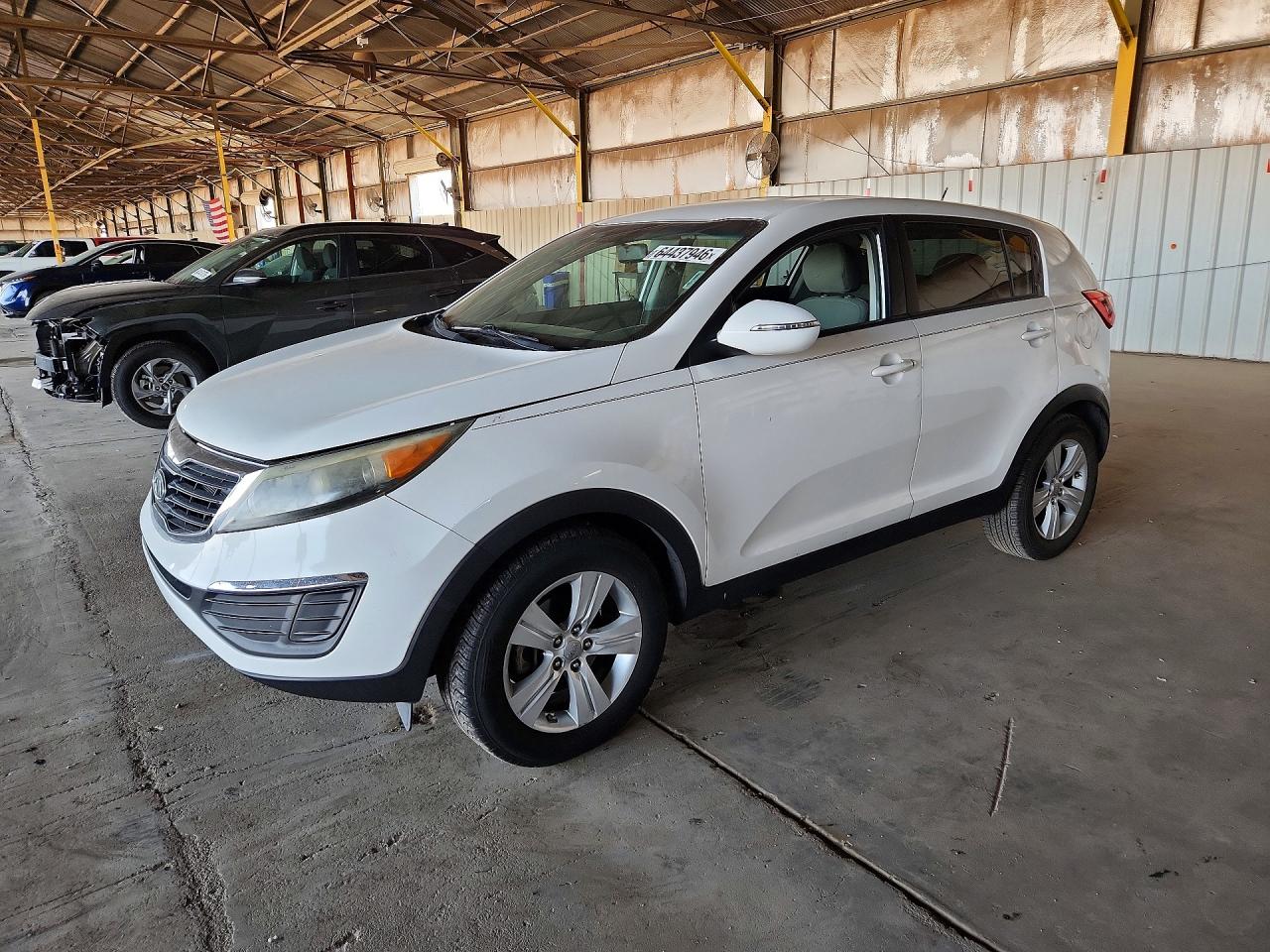 2012 Kia Sportage Lx White vin: KNDPB3A22C7275164