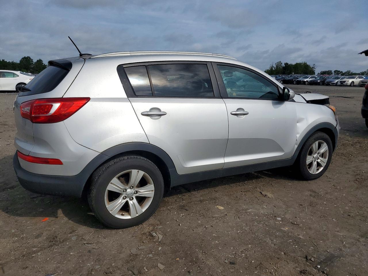 2012 Kia Sportage Lx Silver vin: KNDPB3A22C7322175