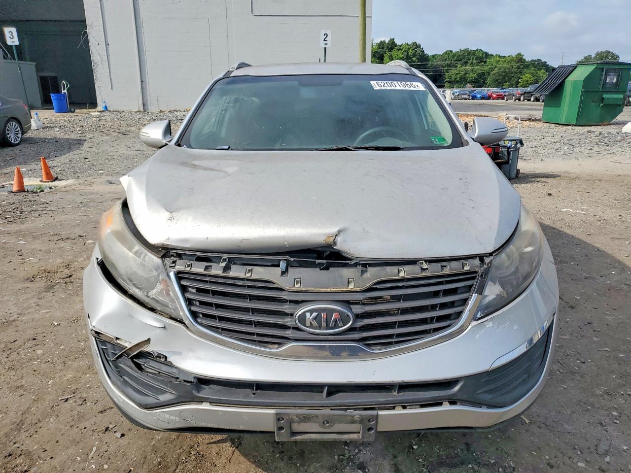 2012 Kia Sportage Lx Silver vin: KNDPB3A22C7322175
