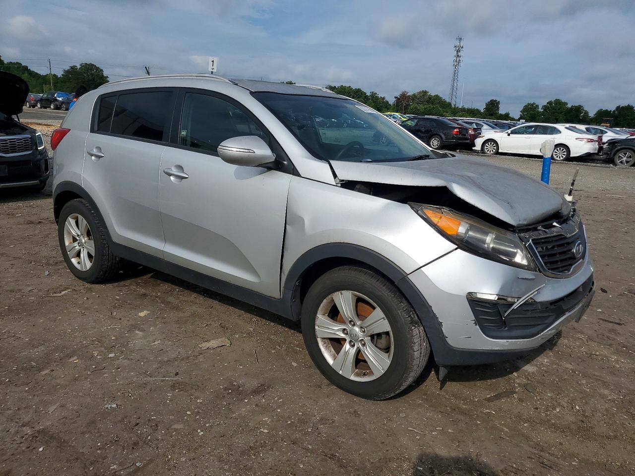 2012 Kia Sportage Lx Silver vin: KNDPB3A22C7322175