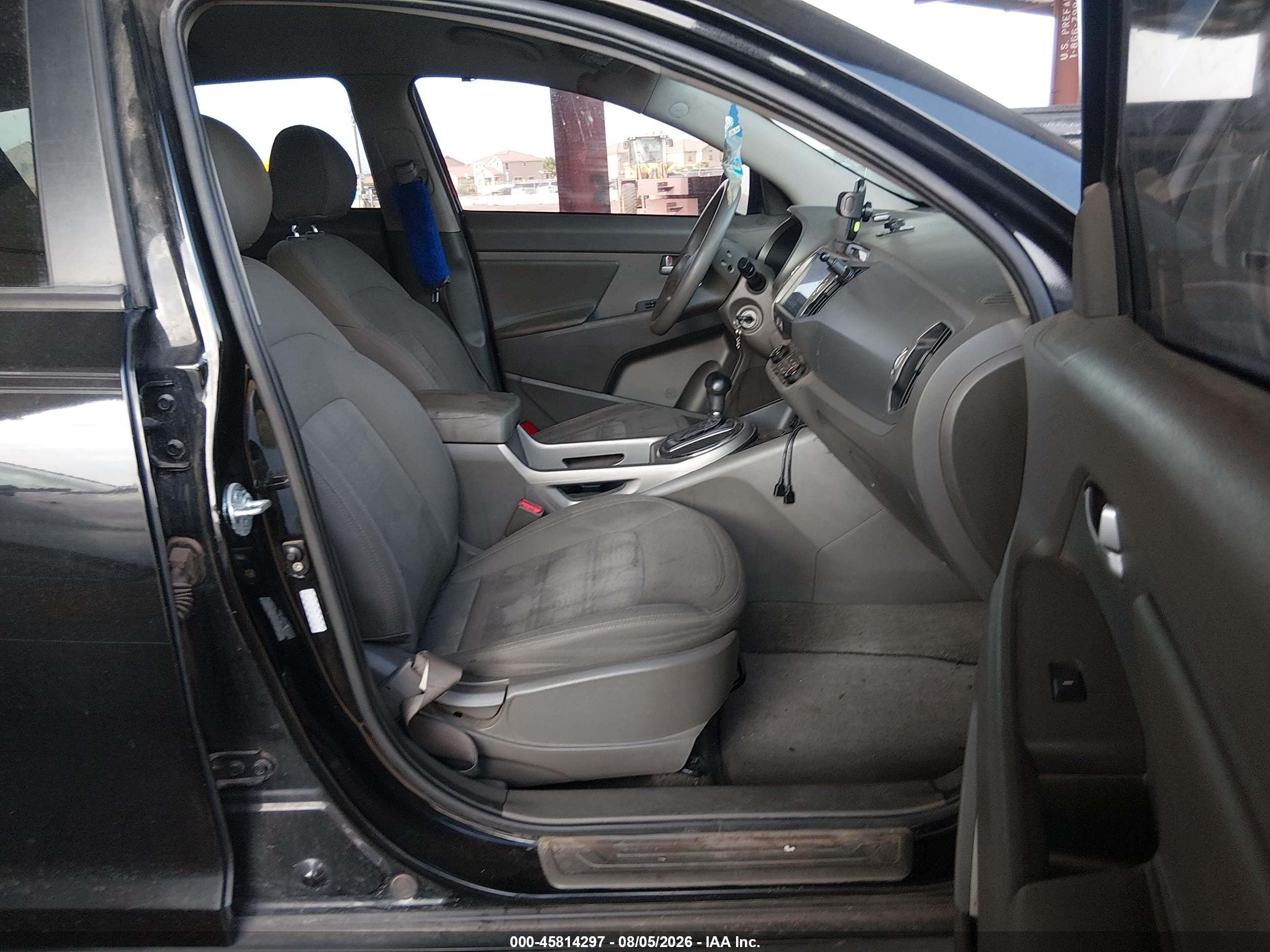 2012 Kia Sportage Lx Black vin: KNDPB3A22C7324444