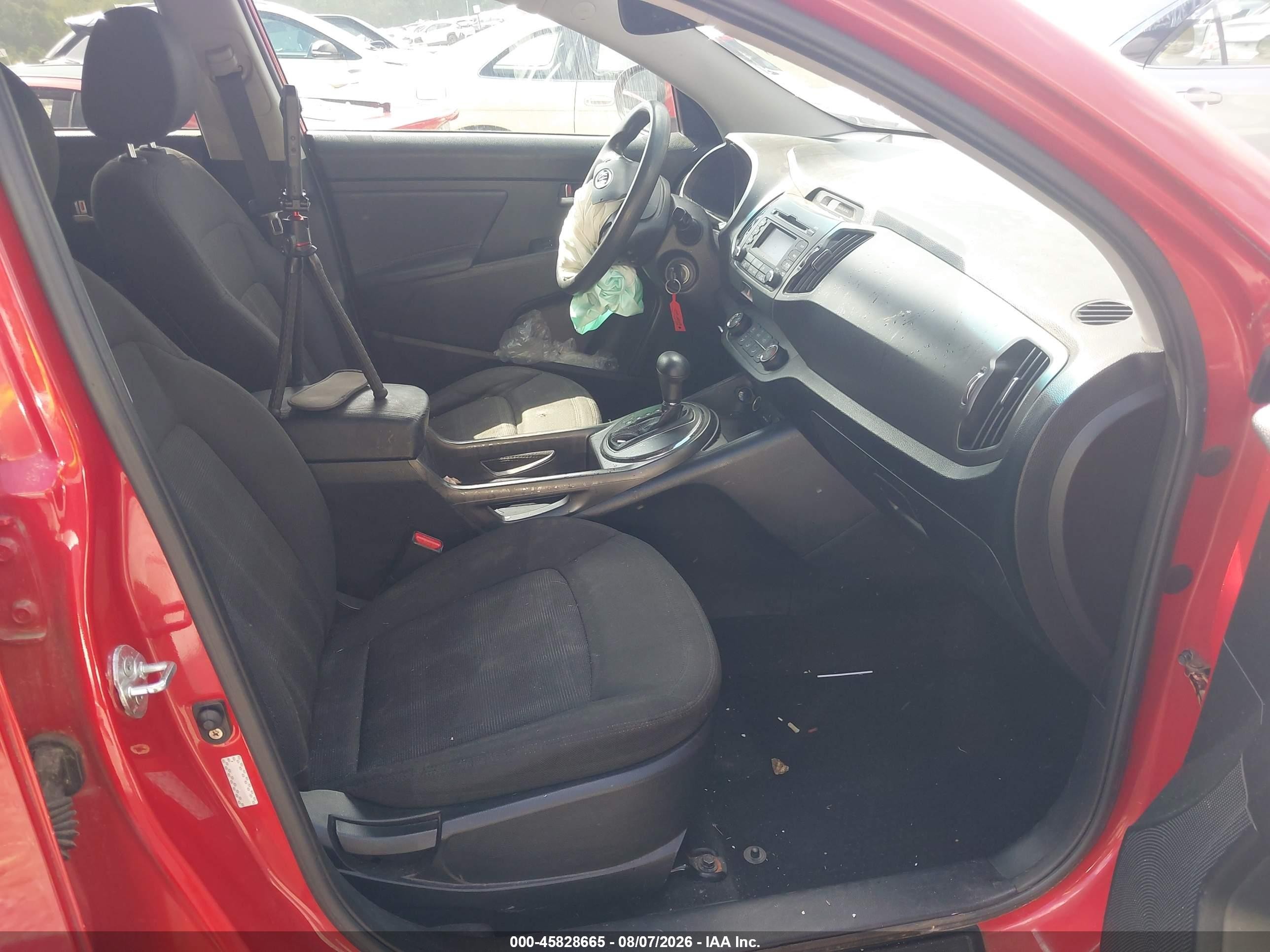 2012 Kia Sportage Lx Red vin: KNDPB3A22C7349361