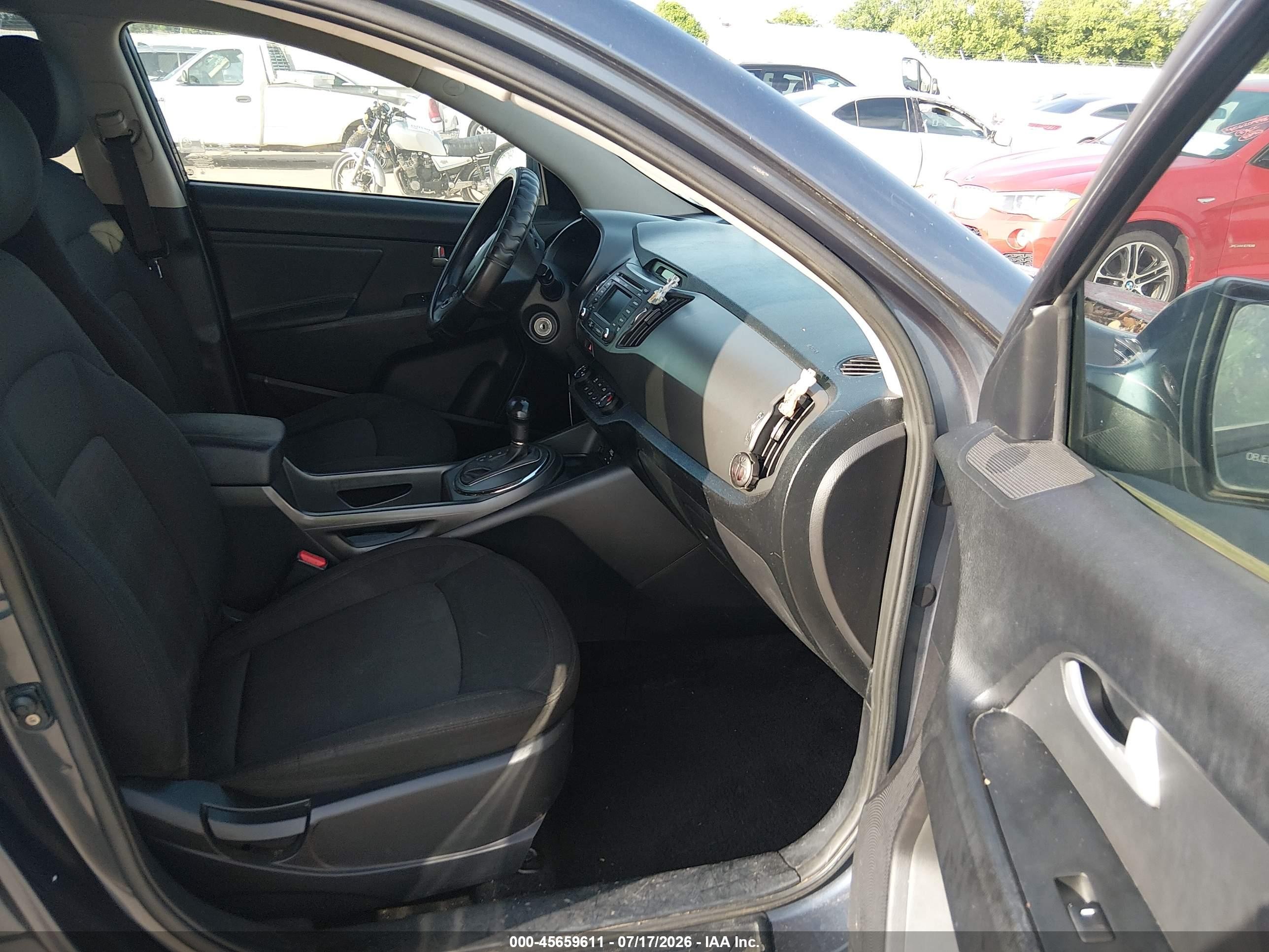 2013 Kia Sportage Lx Gray vin: KNDPB3A22D7371782