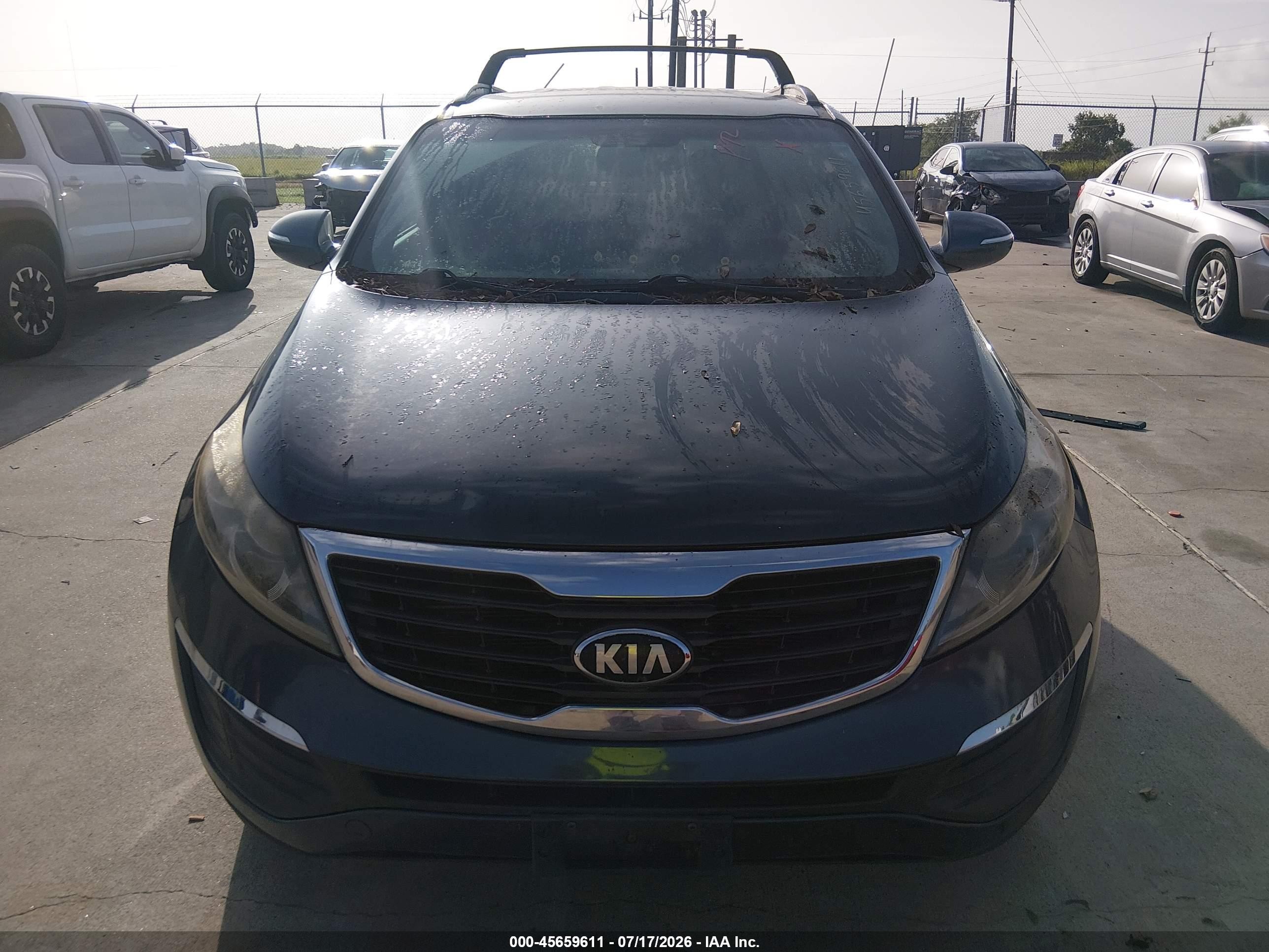 2013 Kia Sportage Lx Gray vin: KNDPB3A22D7371782
