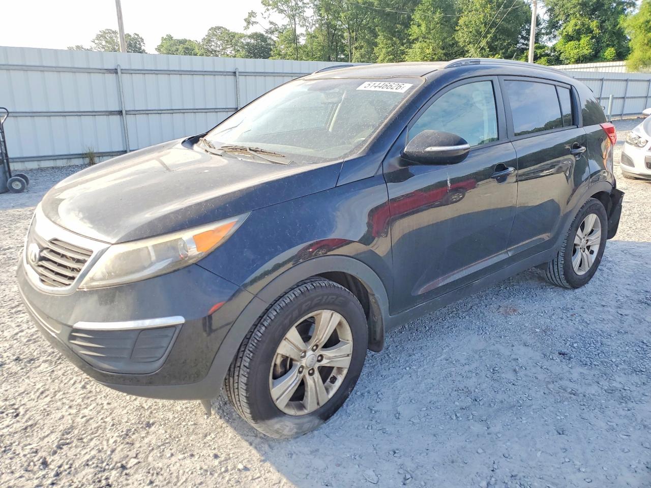 2013 Kia Sportage L Black vin: KNDPB3A22D7504914