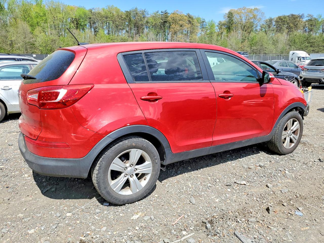 2013 Kia Sportage Lx Red vin: KNDPB3A22D7511720