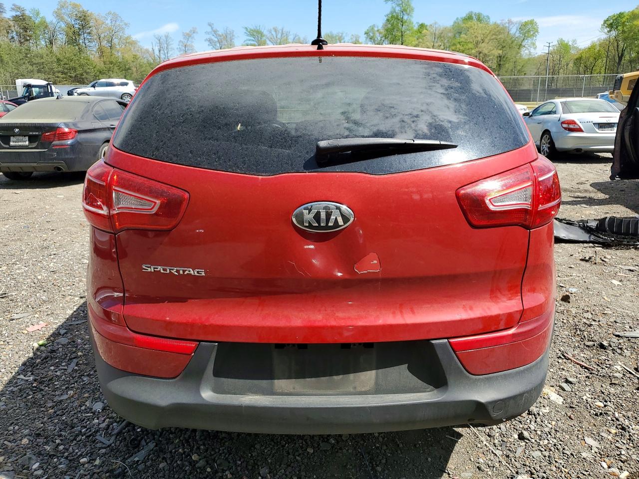 2013 Kia Sportage Lx Red vin: KNDPB3A22D7511720