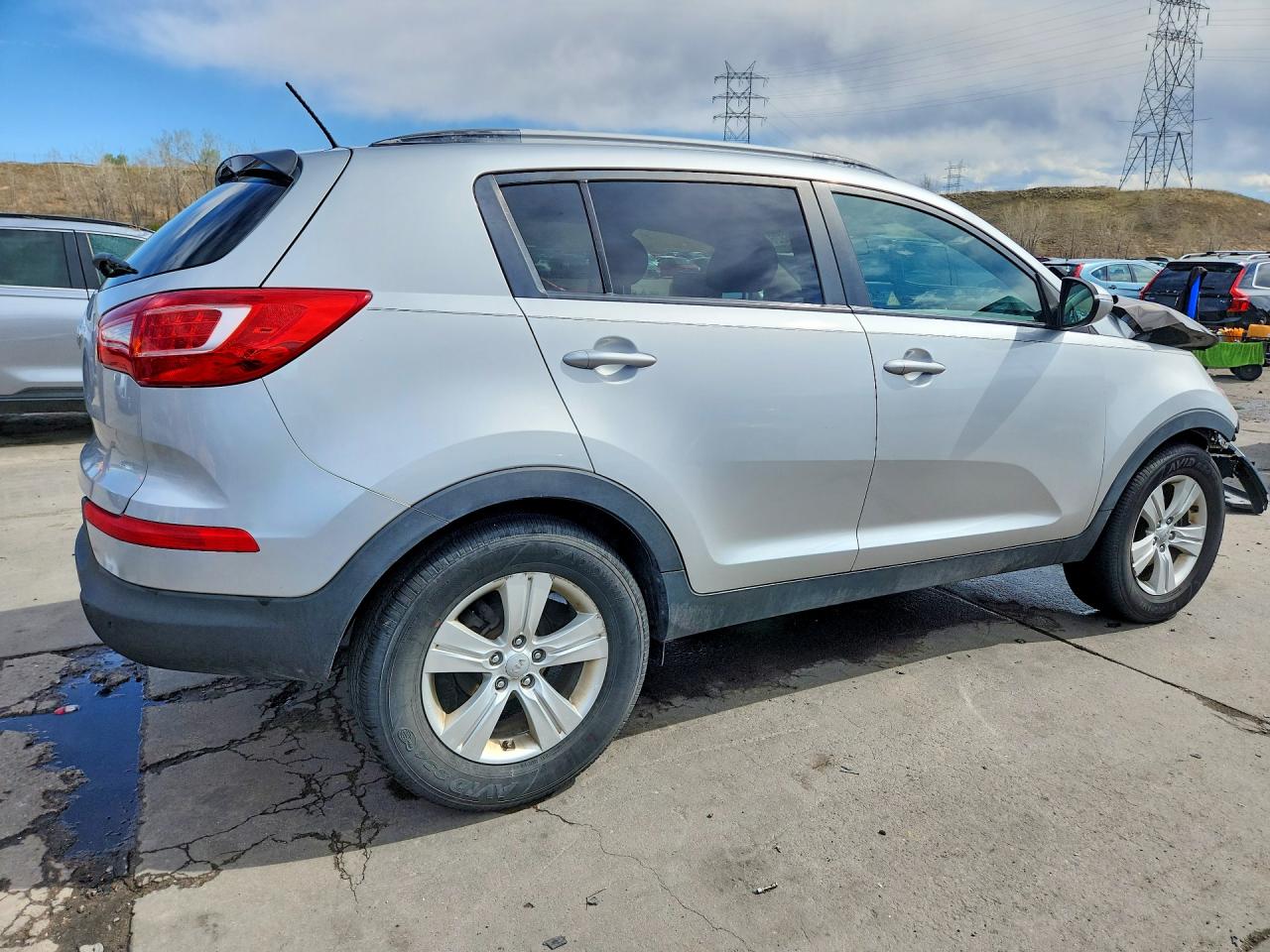 2013 Kia Sportage Lx Silver vin: KNDPB3A22D7517260