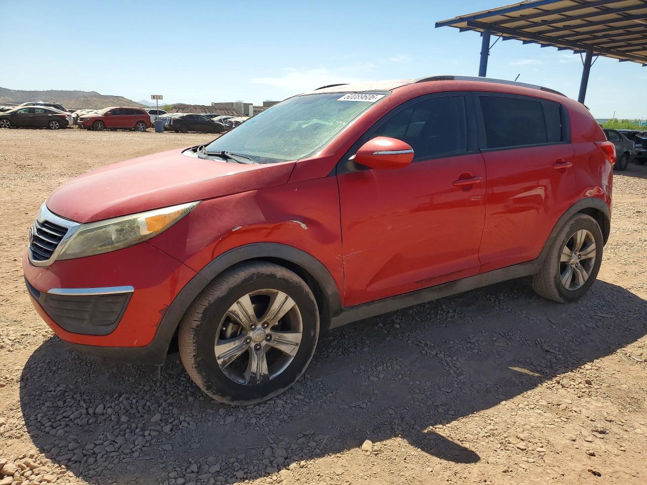 2011 Kia Sportage Lx Red vin: KNDPB3A23B7078051