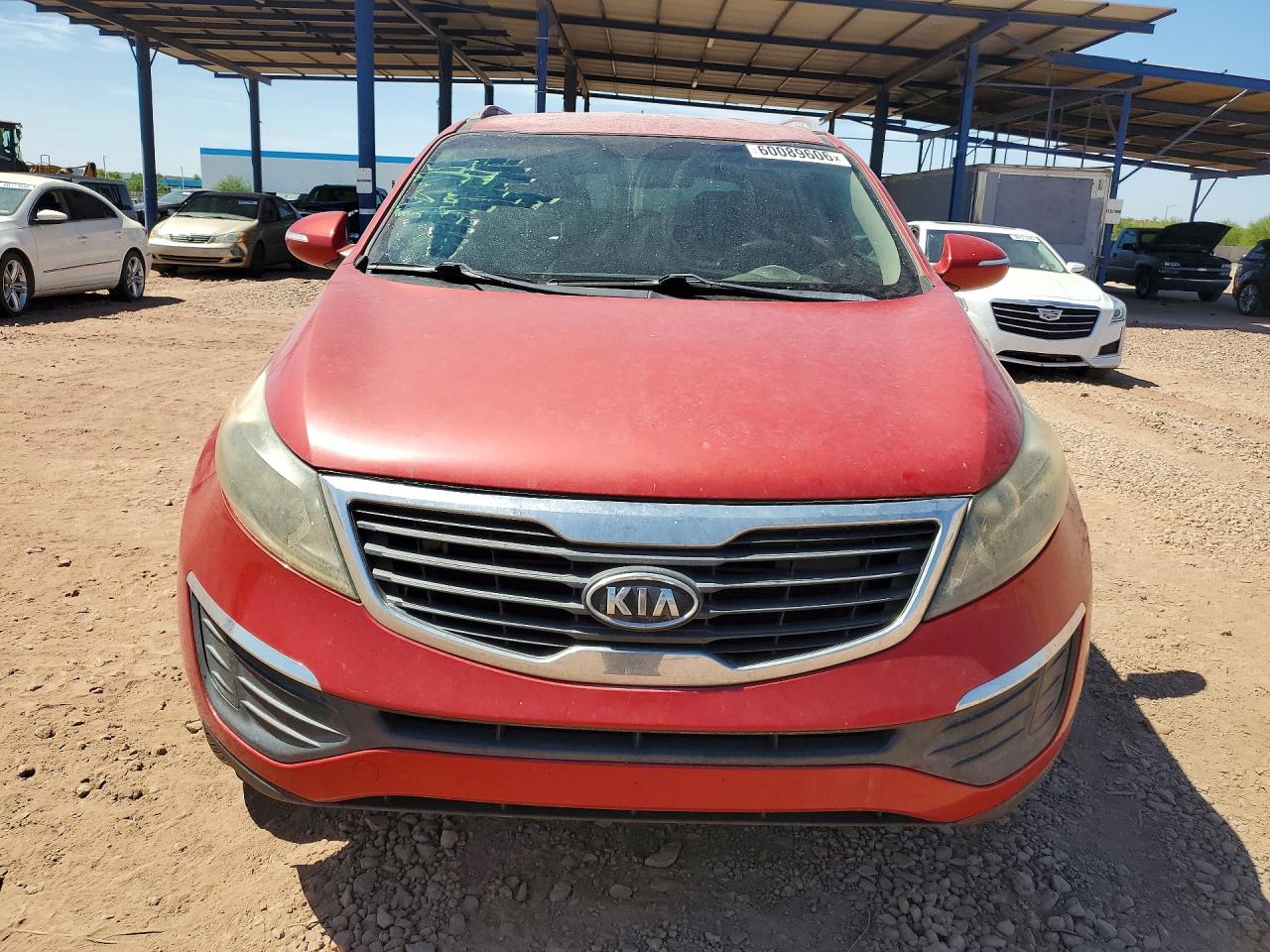 2011 Kia Sportage Lx Red vin: KNDPB3A23B7078051