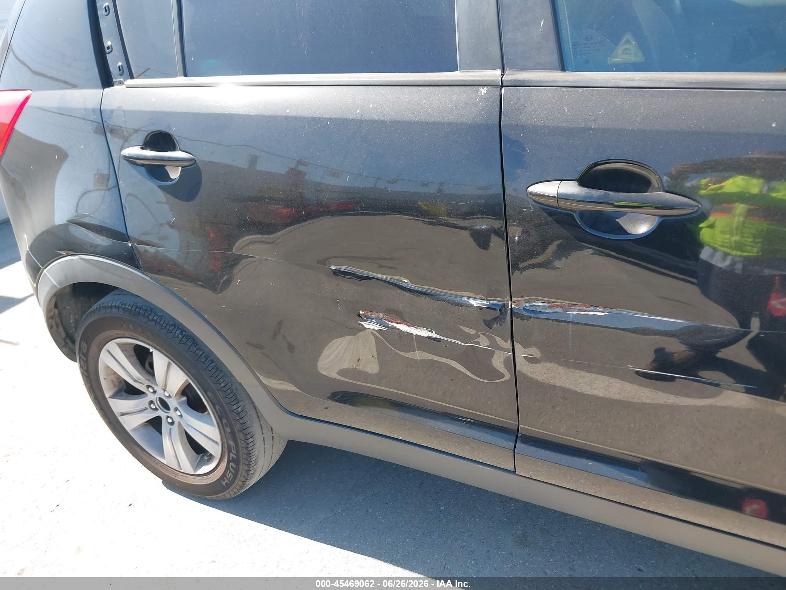 2011 Kia Sportage Lx Черный vin: KNDPB3A23B7087140