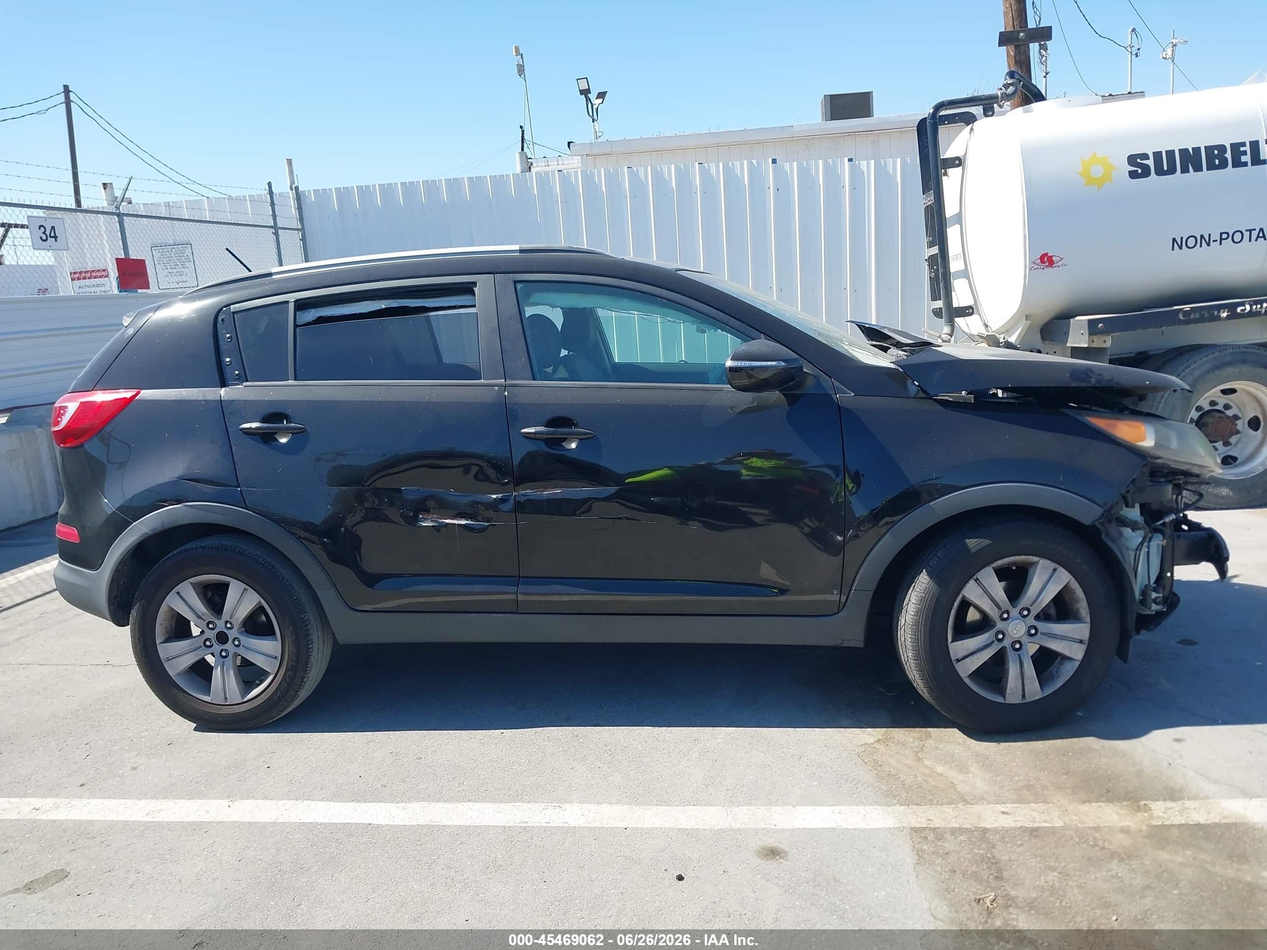 2011 Kia Sportage Lx Черный vin: KNDPB3A23B7087140