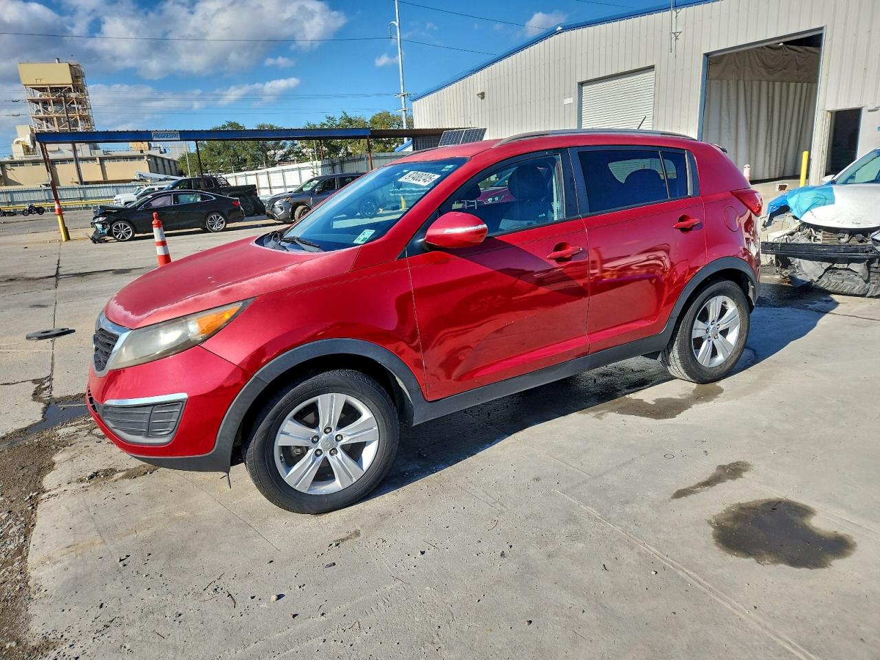 2011 Kia Sportage Lx Red vin: KNDPB3A23B7154495