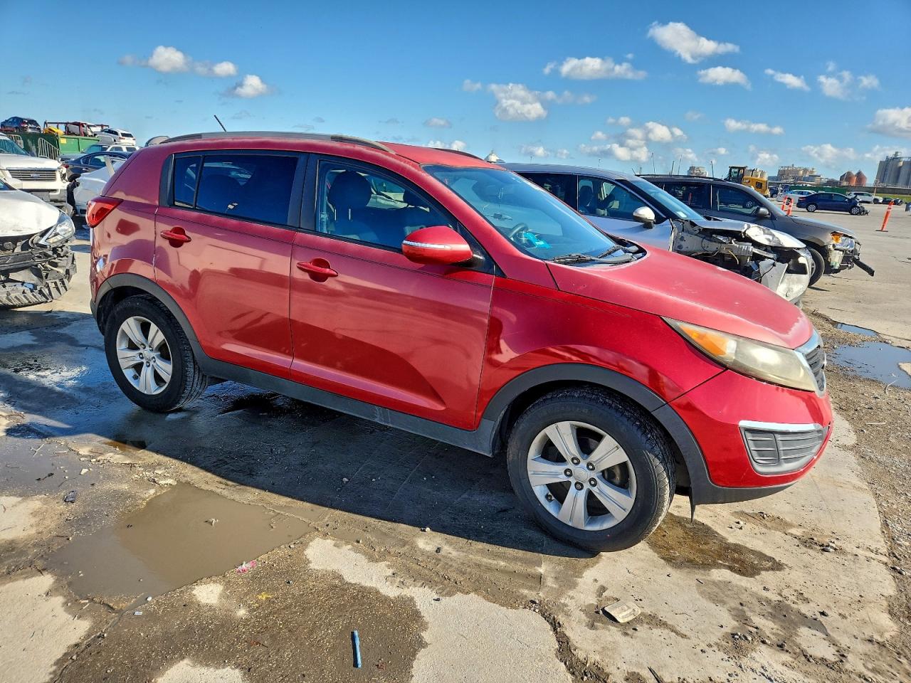 2011 Kia Sportage Lx Red vin: KNDPB3A23B7154495