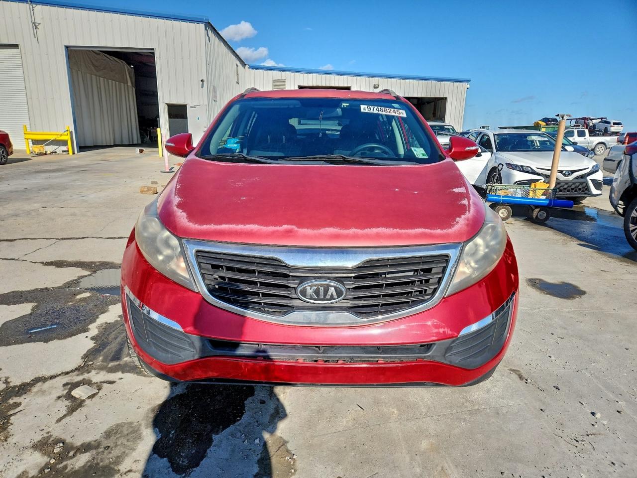 2011 Kia Sportage Lx Red vin: KNDPB3A23B7154495
