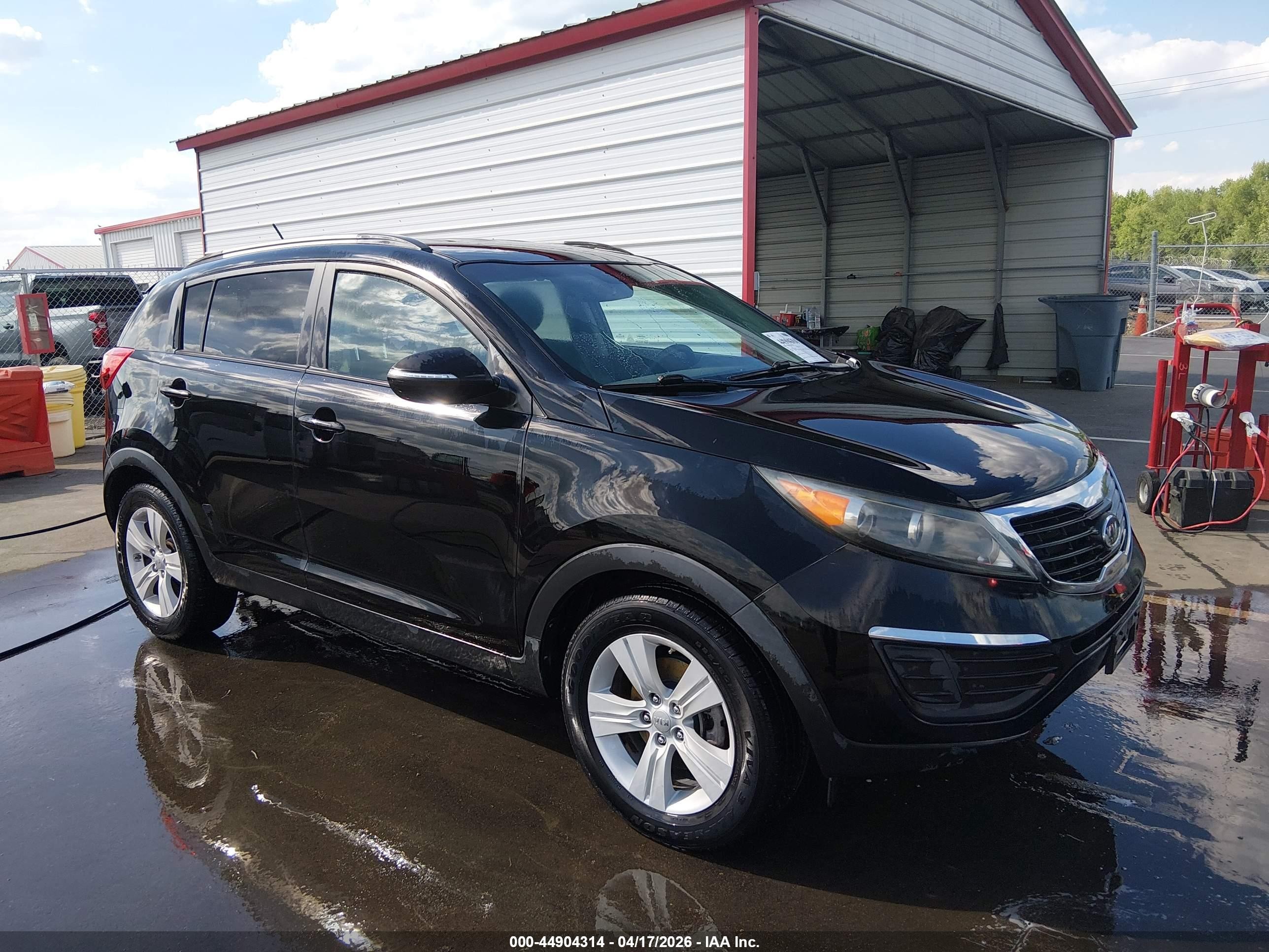 2012 Kia Sportage Lx Black vin: KNDPB3A23C7307149