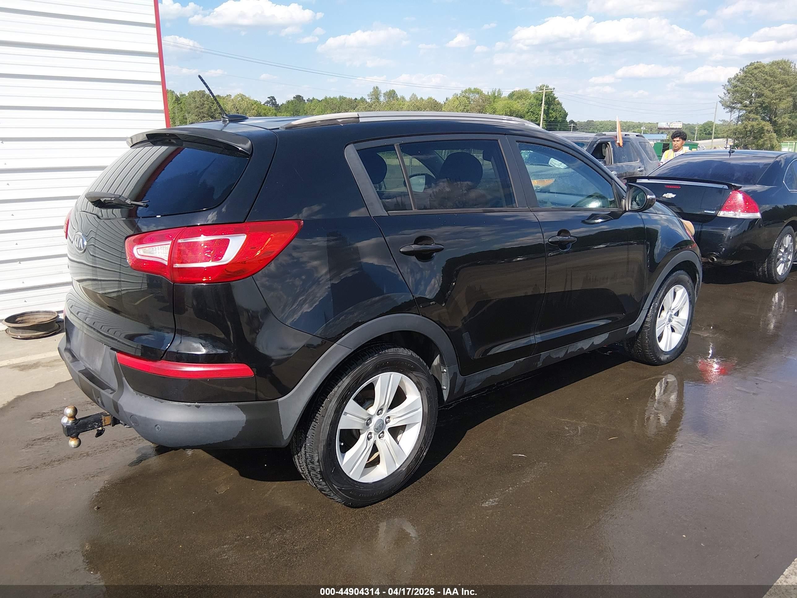 2012 Kia Sportage Lx Black vin: KNDPB3A23C7307149