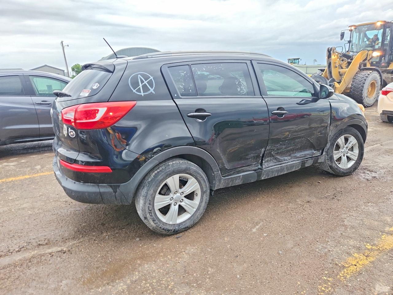 2013 Kia Sportage Lx Black vin: KNDPB3A23D7371645