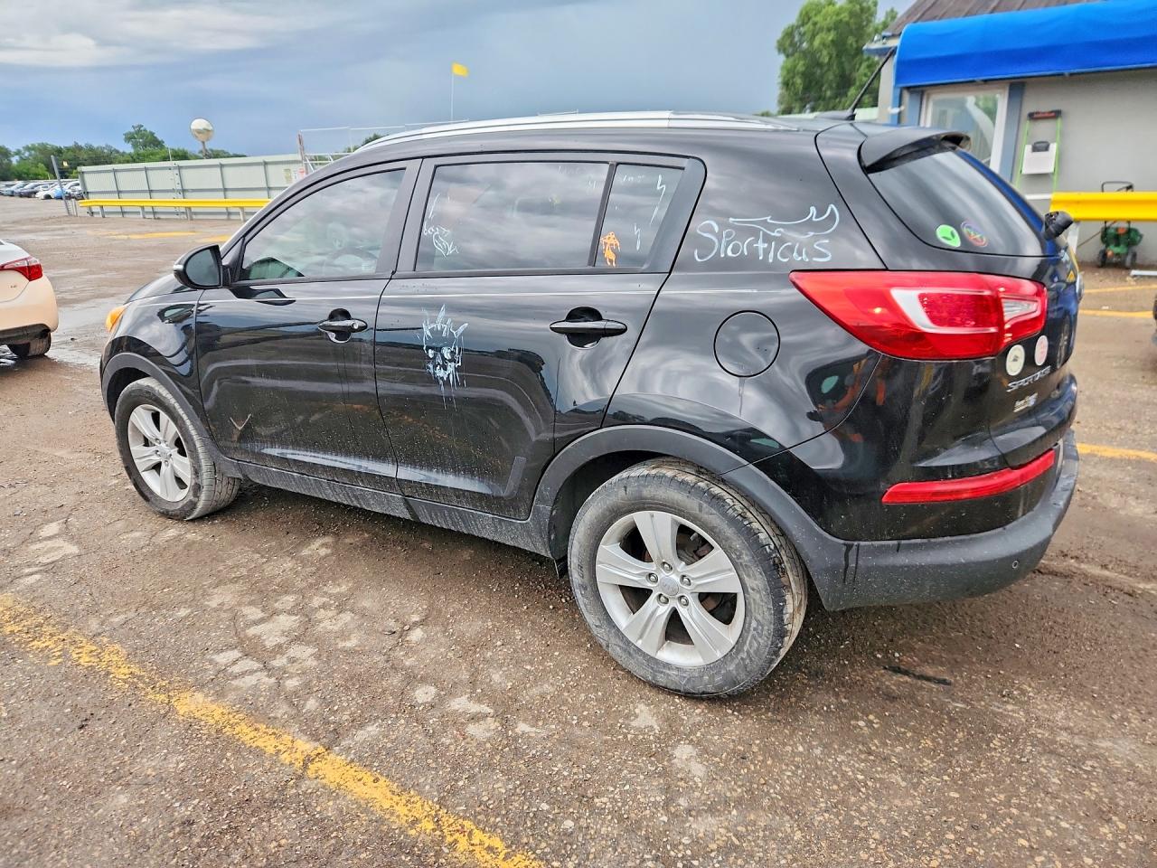 2013 Kia Sportage Lx Black vin: KNDPB3A23D7371645