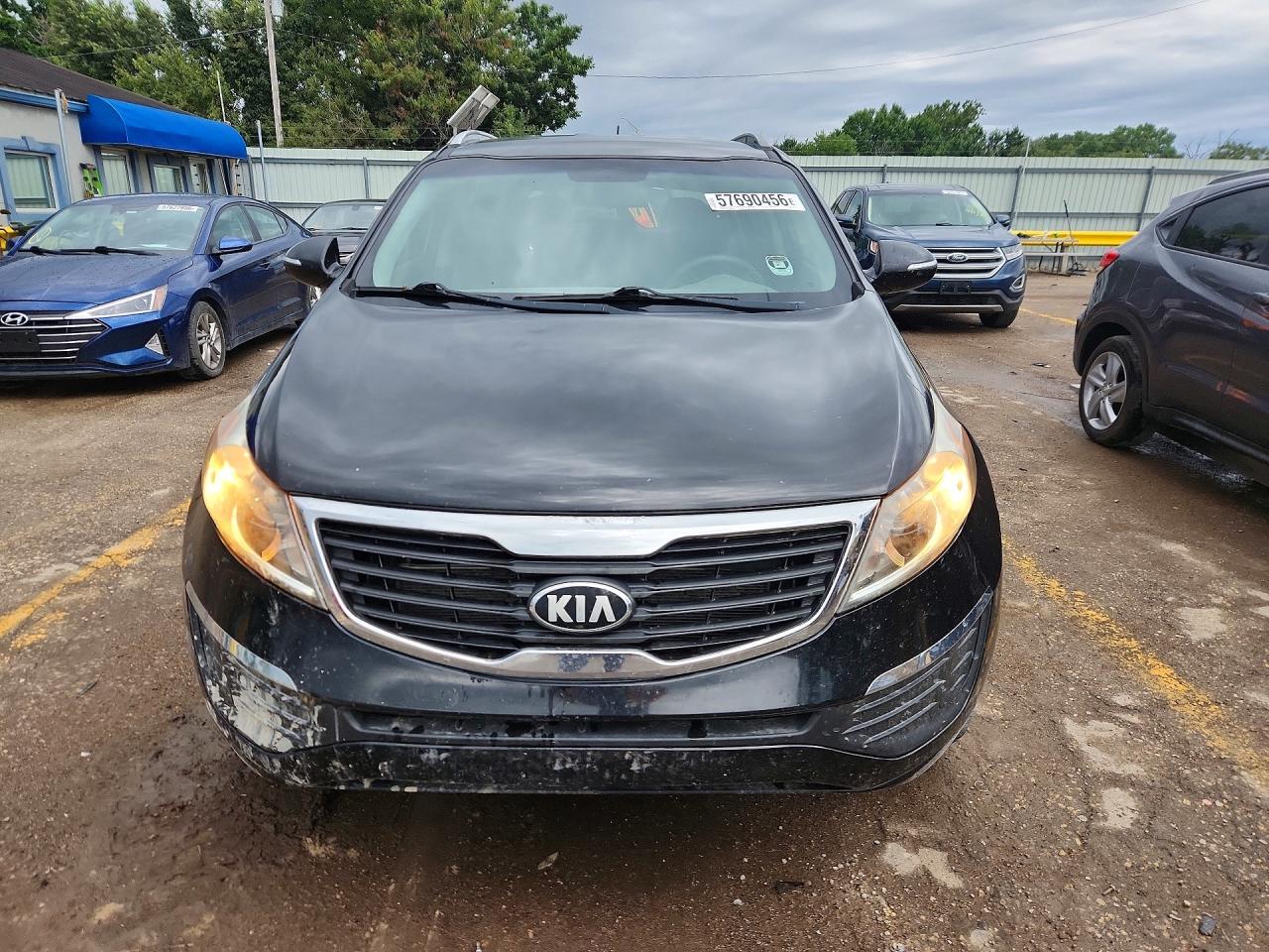 2013 Kia Sportage Lx Black vin: KNDPB3A23D7371645