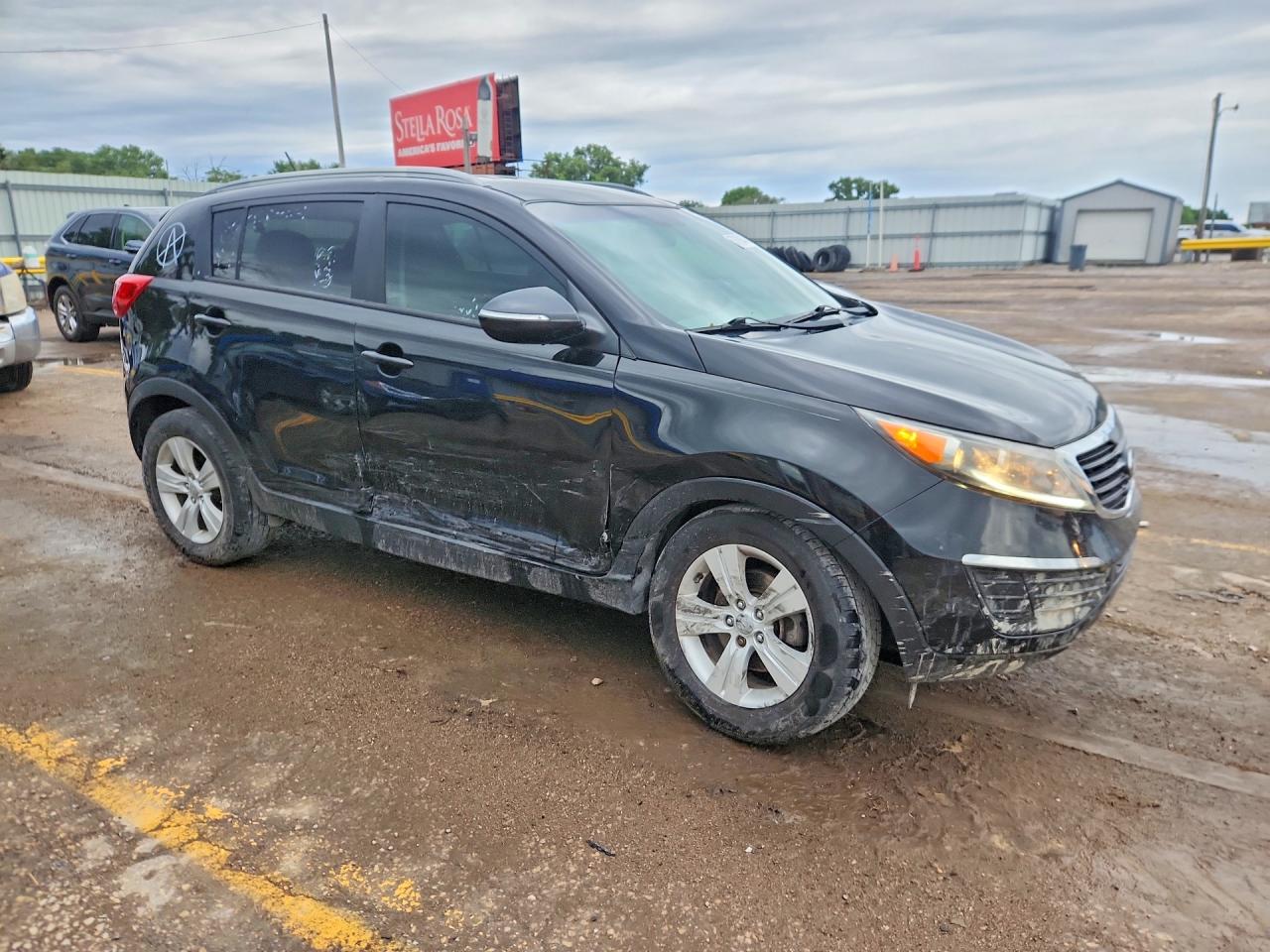 2013 Kia Sportage Lx Black vin: KNDPB3A23D7371645