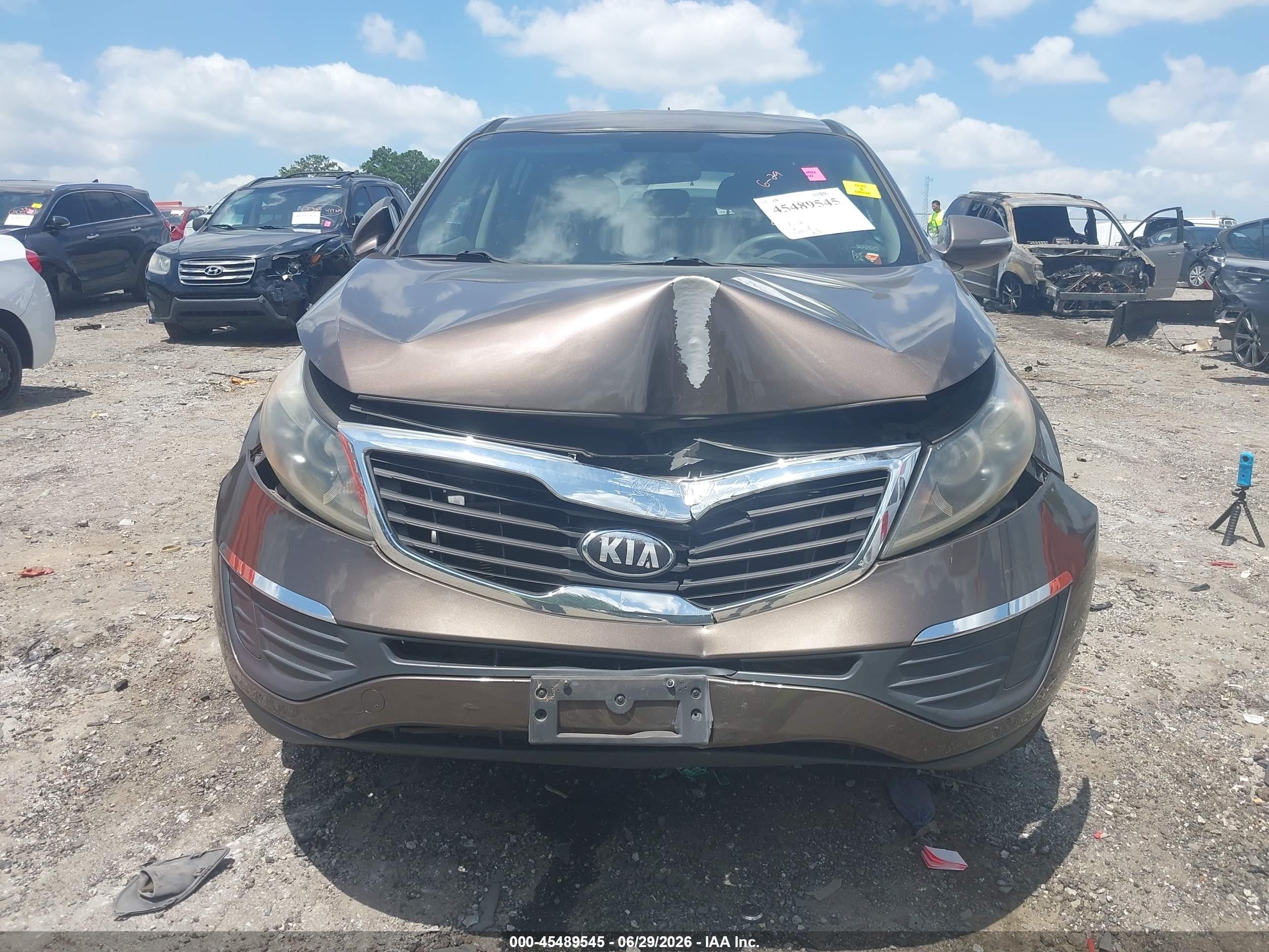 2013 Kia Sportage Lx Brown vin: KNDPB3A23D7421721