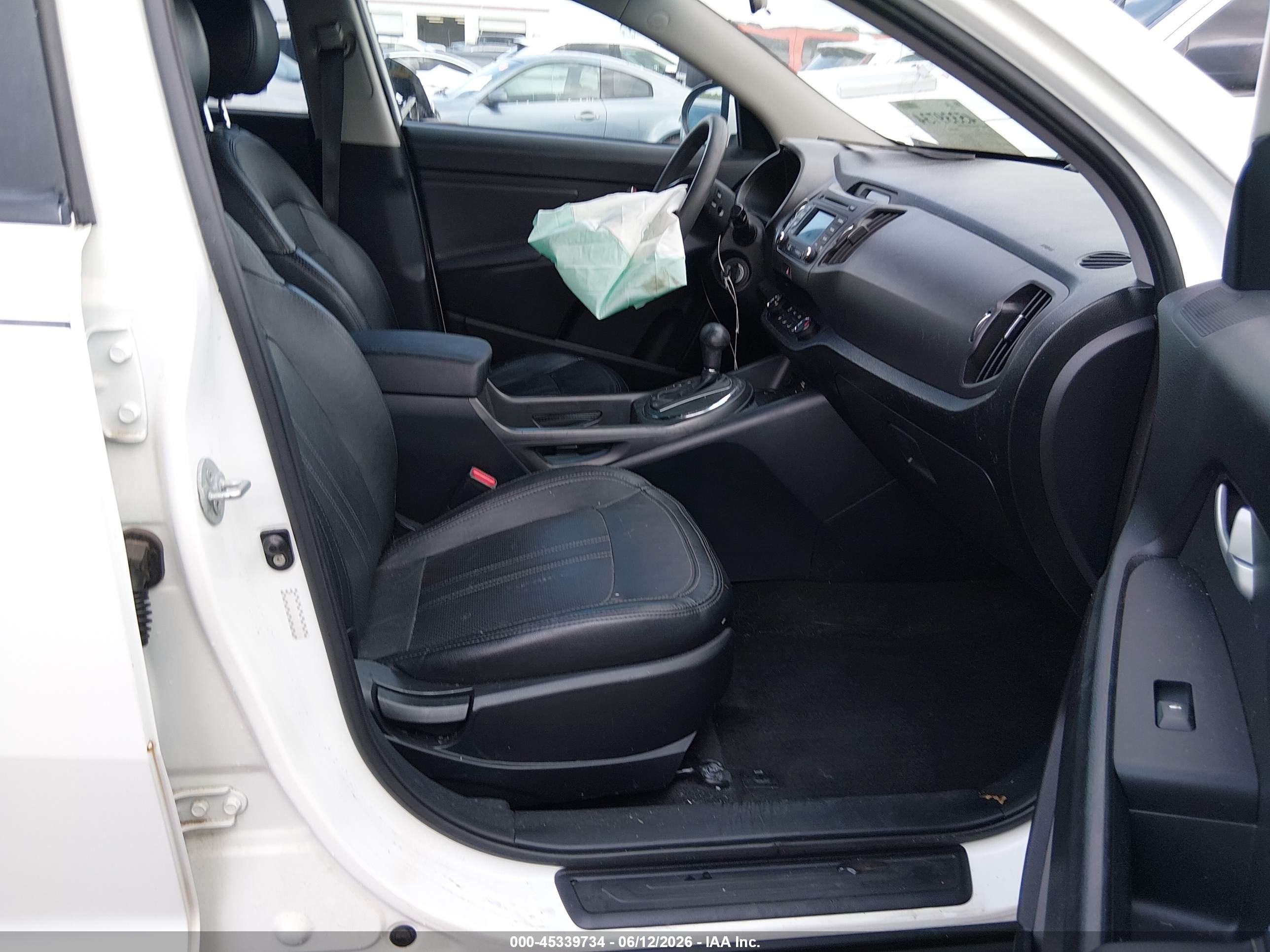 2013 Kia Sportage Lx White vin: KNDPB3A23D7426739