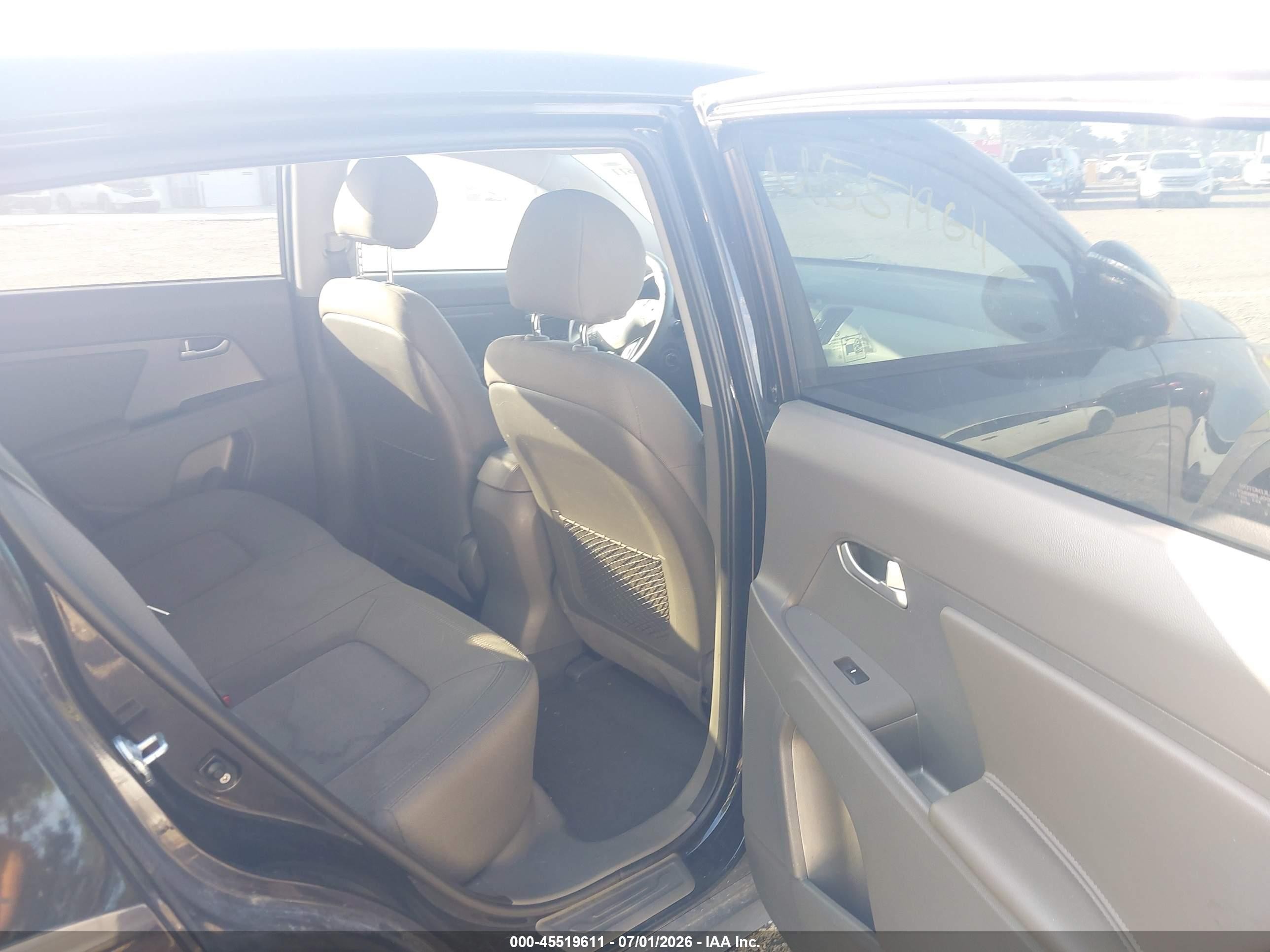 2013 Kia Sportage Lx Black vin: KNDPB3A23D7449261