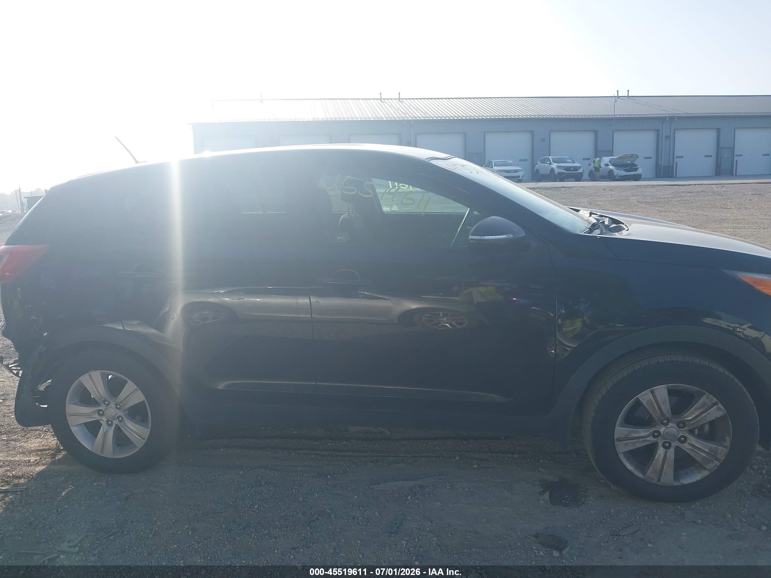 2013 Kia Sportage Lx Black vin: KNDPB3A23D7449261