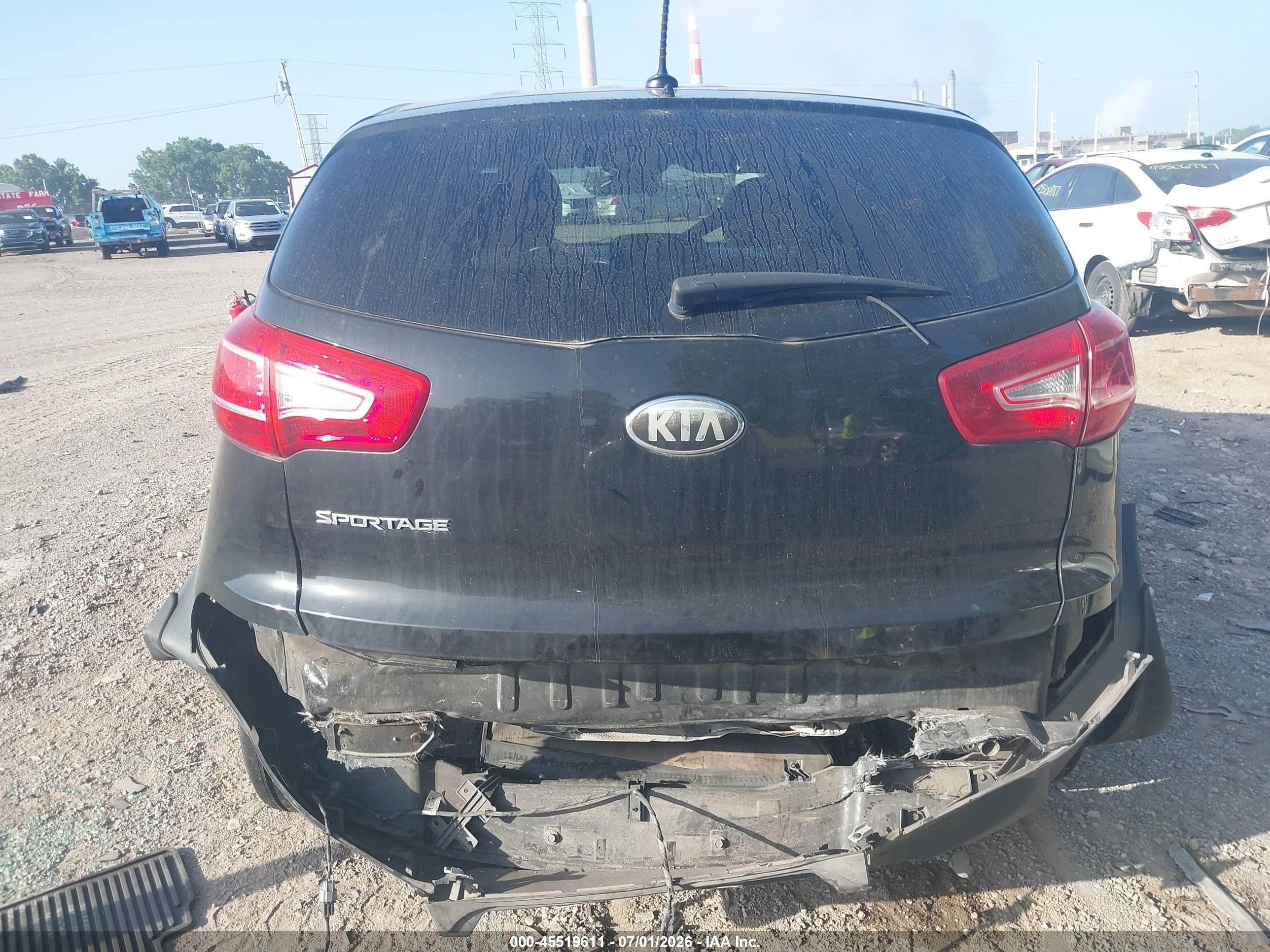 2013 Kia Sportage Lx Black vin: KNDPB3A23D7449261
