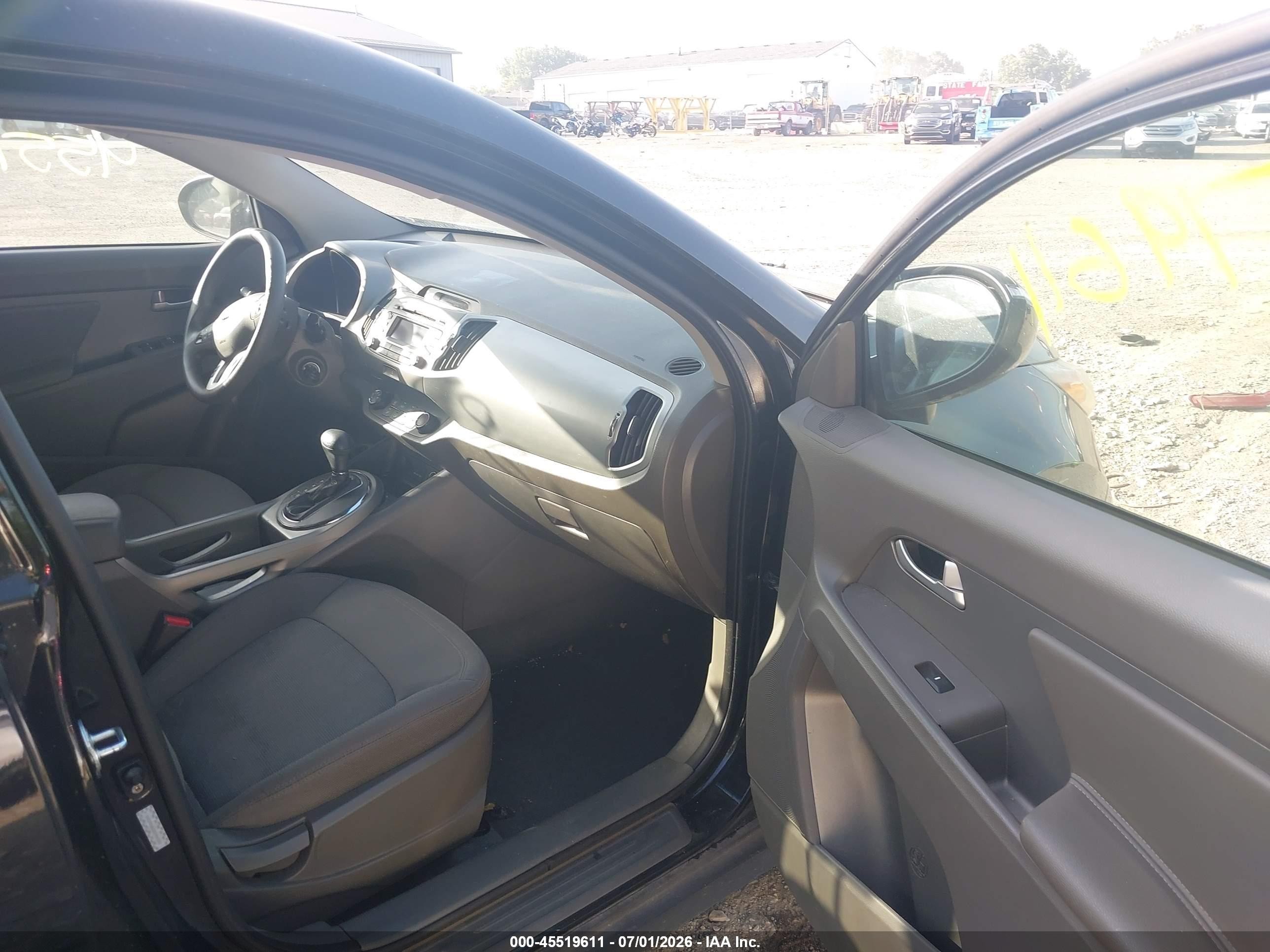 2013 Kia Sportage Lx Black vin: KNDPB3A23D7449261