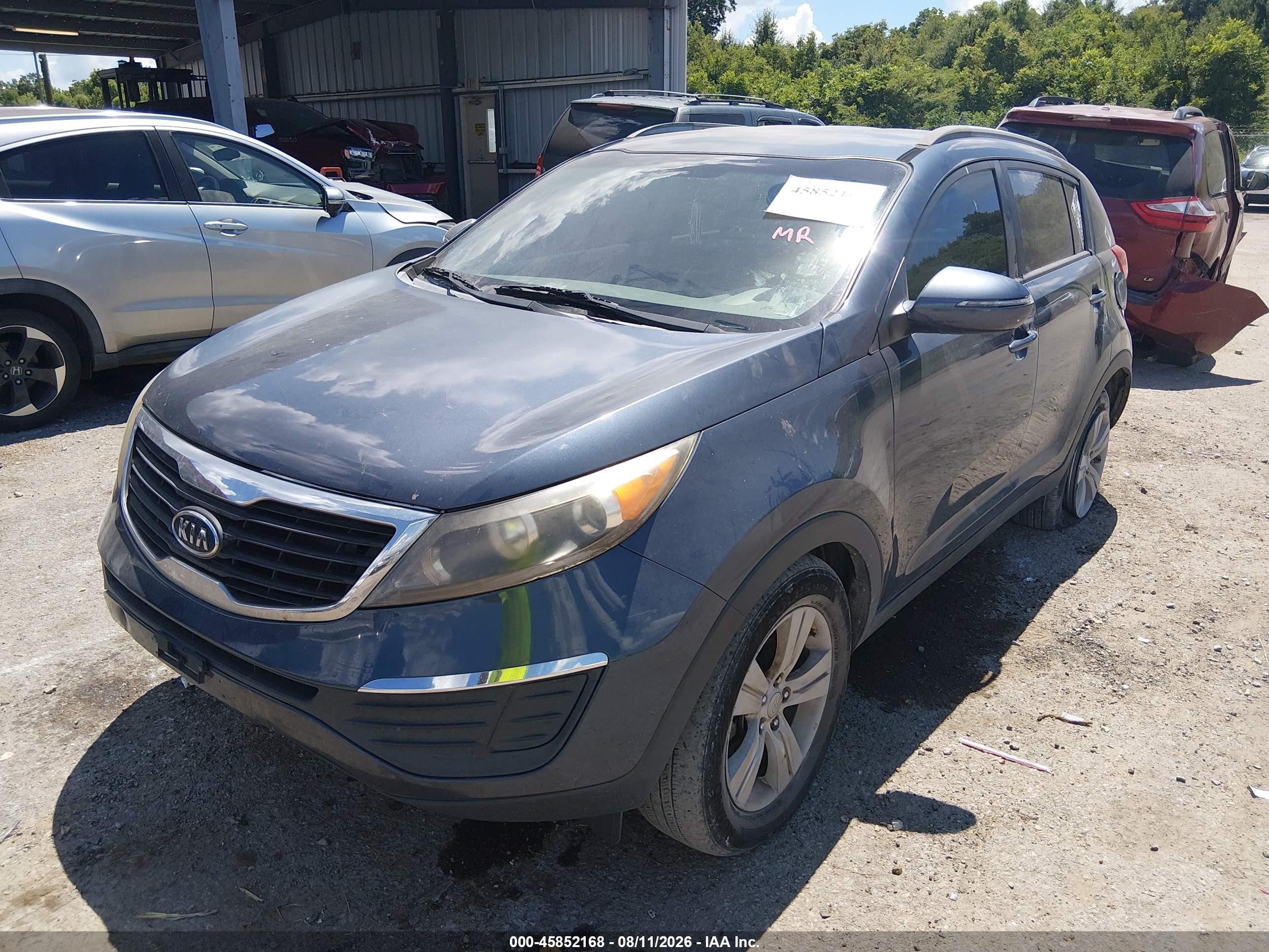 2011 Kia Sportage Lx Gray vin: KNDPB3A24B7023883