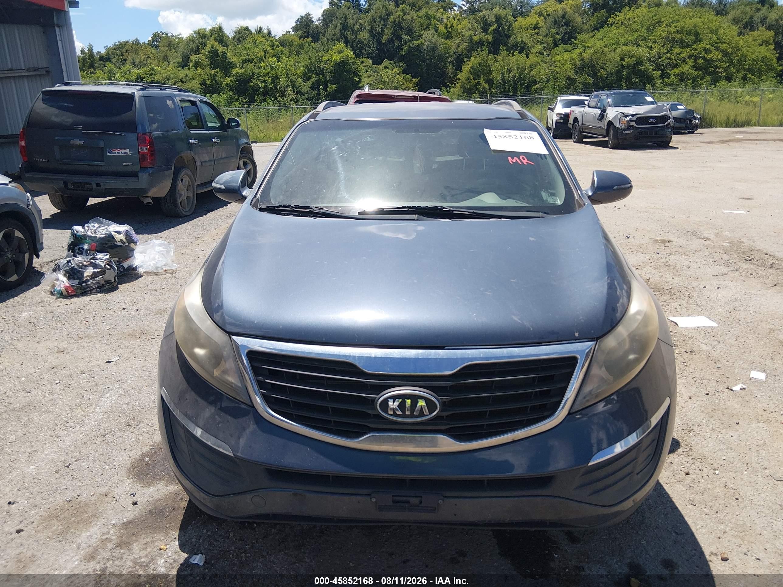 2011 Kia Sportage Lx Gray vin: KNDPB3A24B7023883